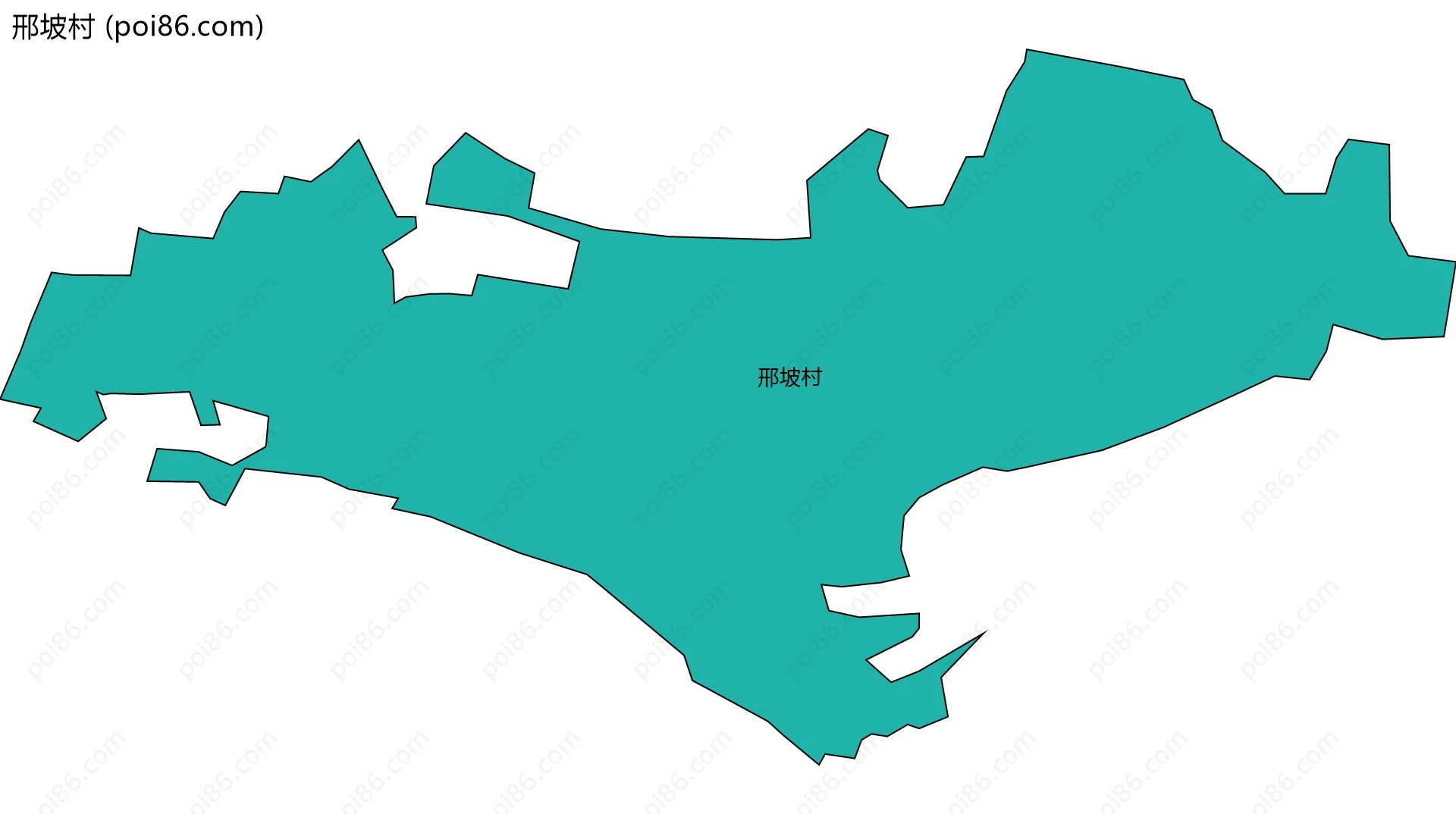 邢坡村边界地图