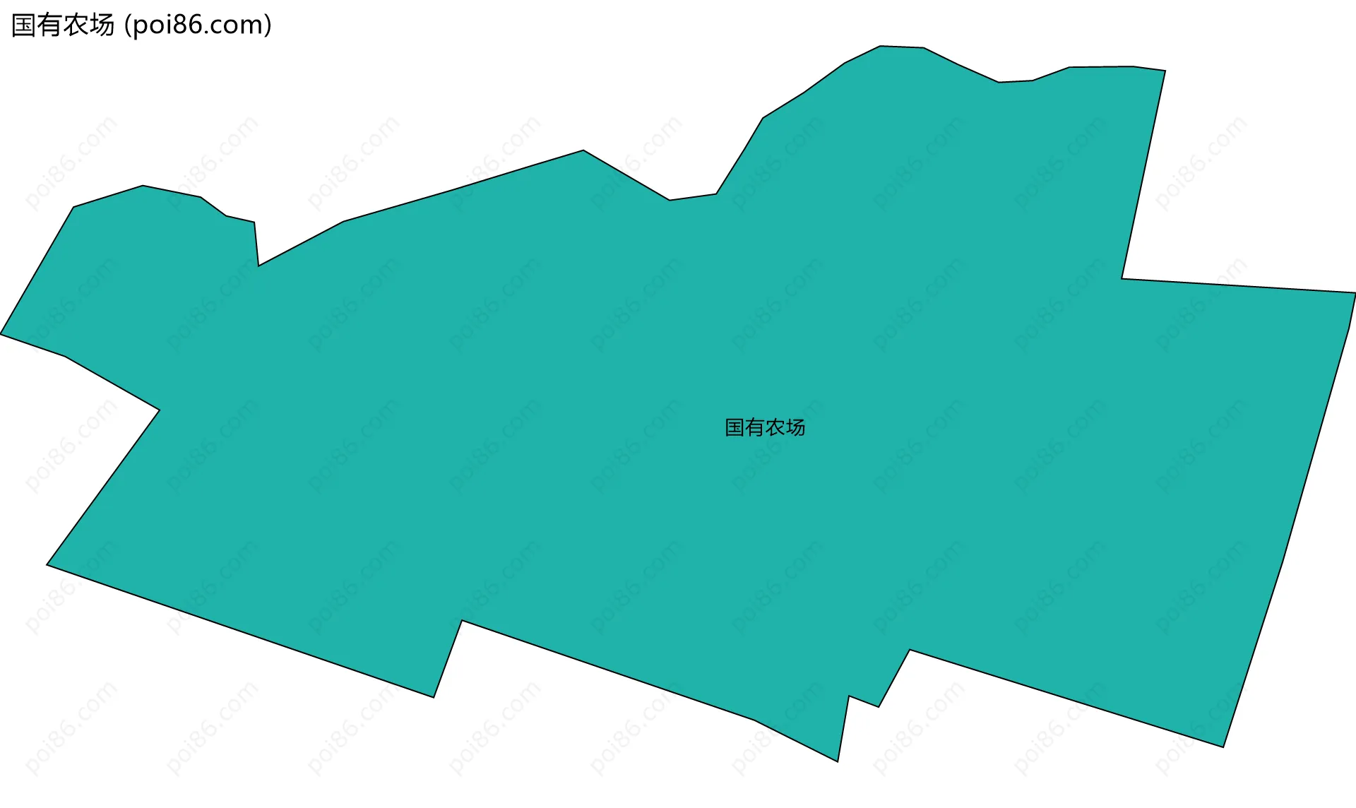 国有农场边界地图