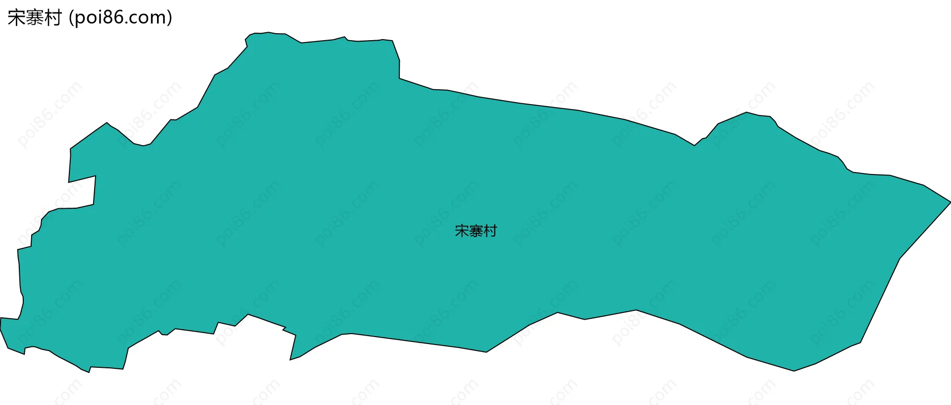 宋寨村边界地图