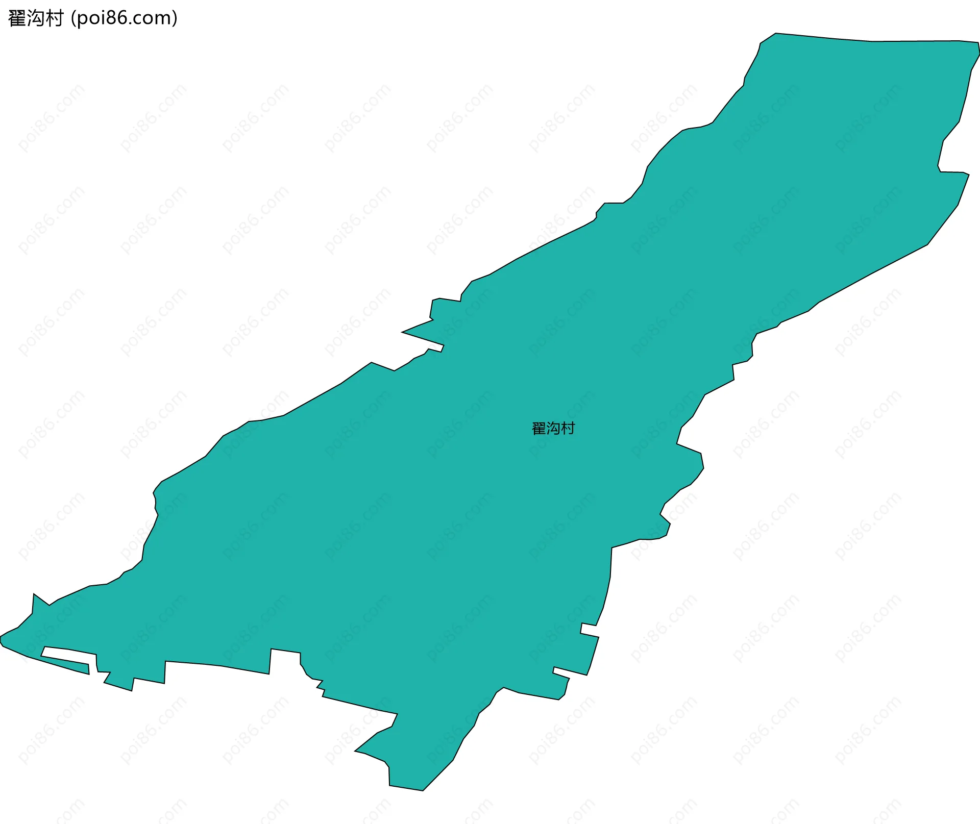 翟沟村边界地图