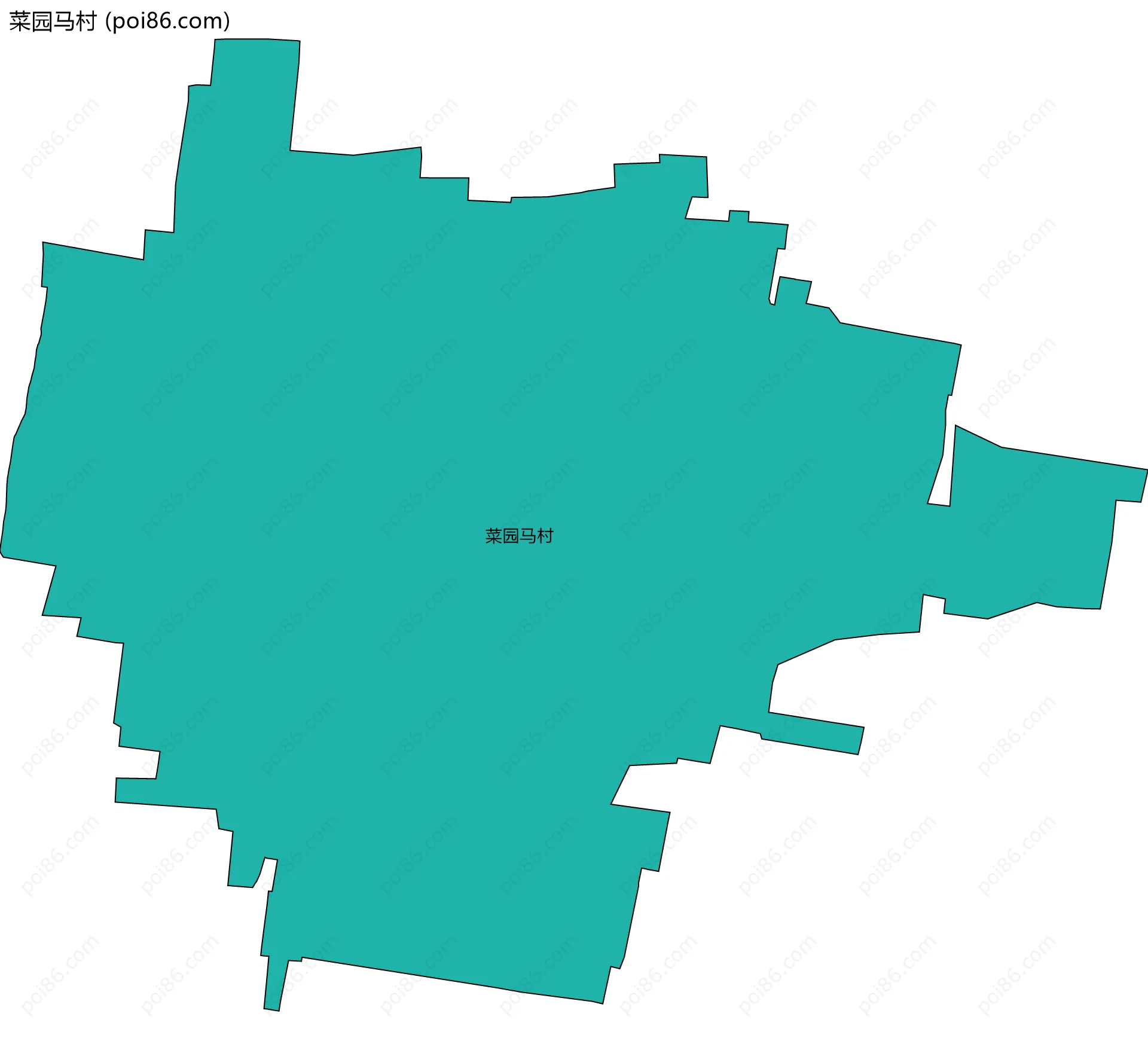 菜园马村边界地图