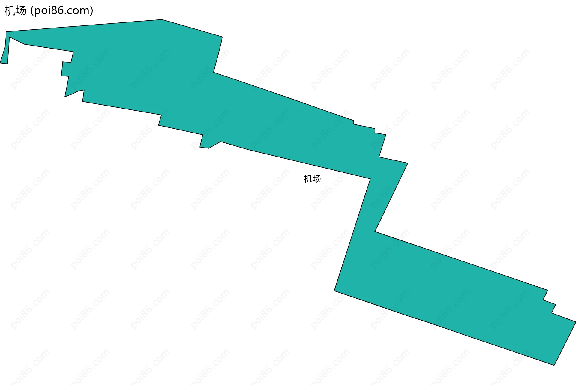 机场边界地图