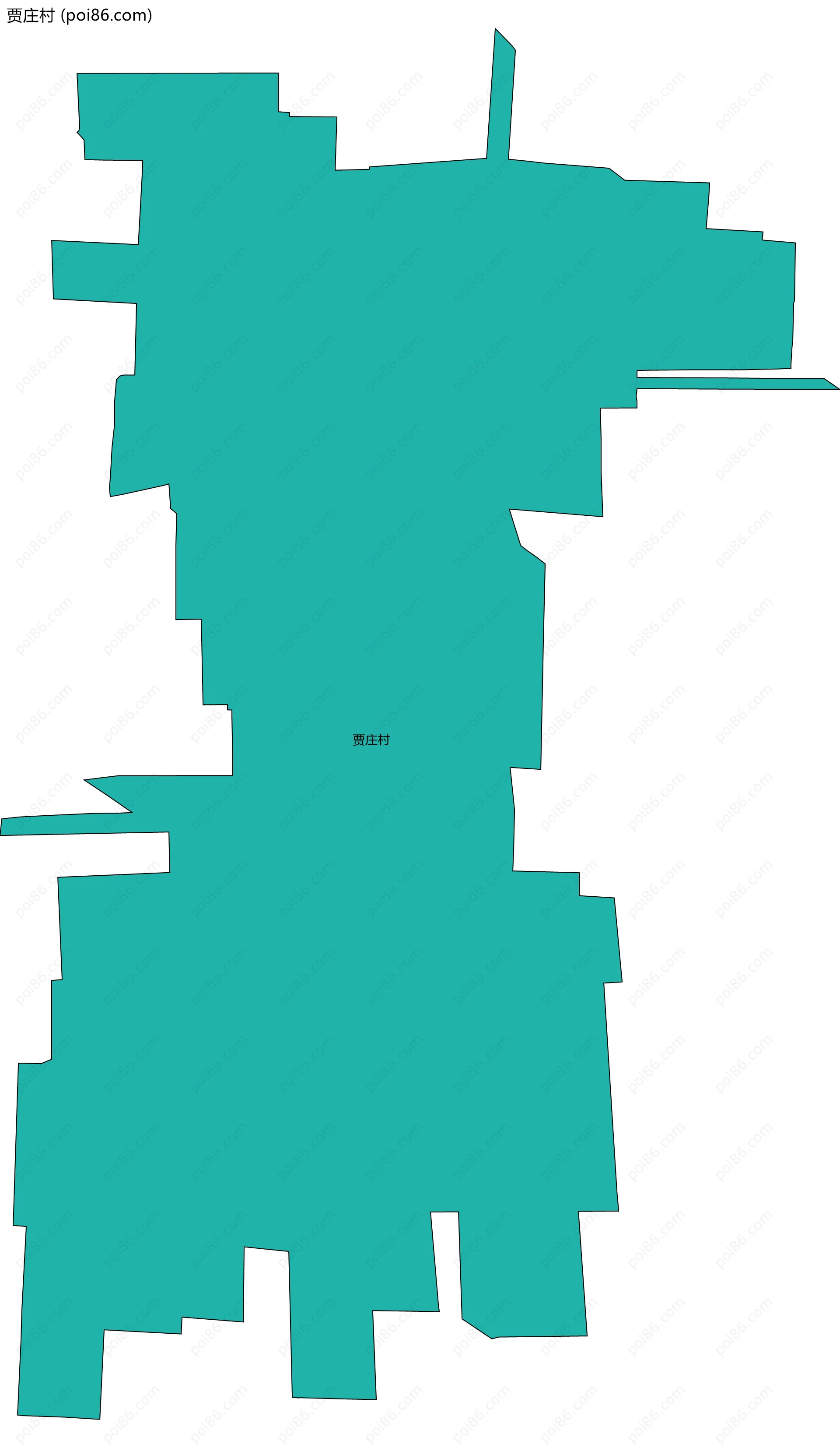 贾庄村边界地图