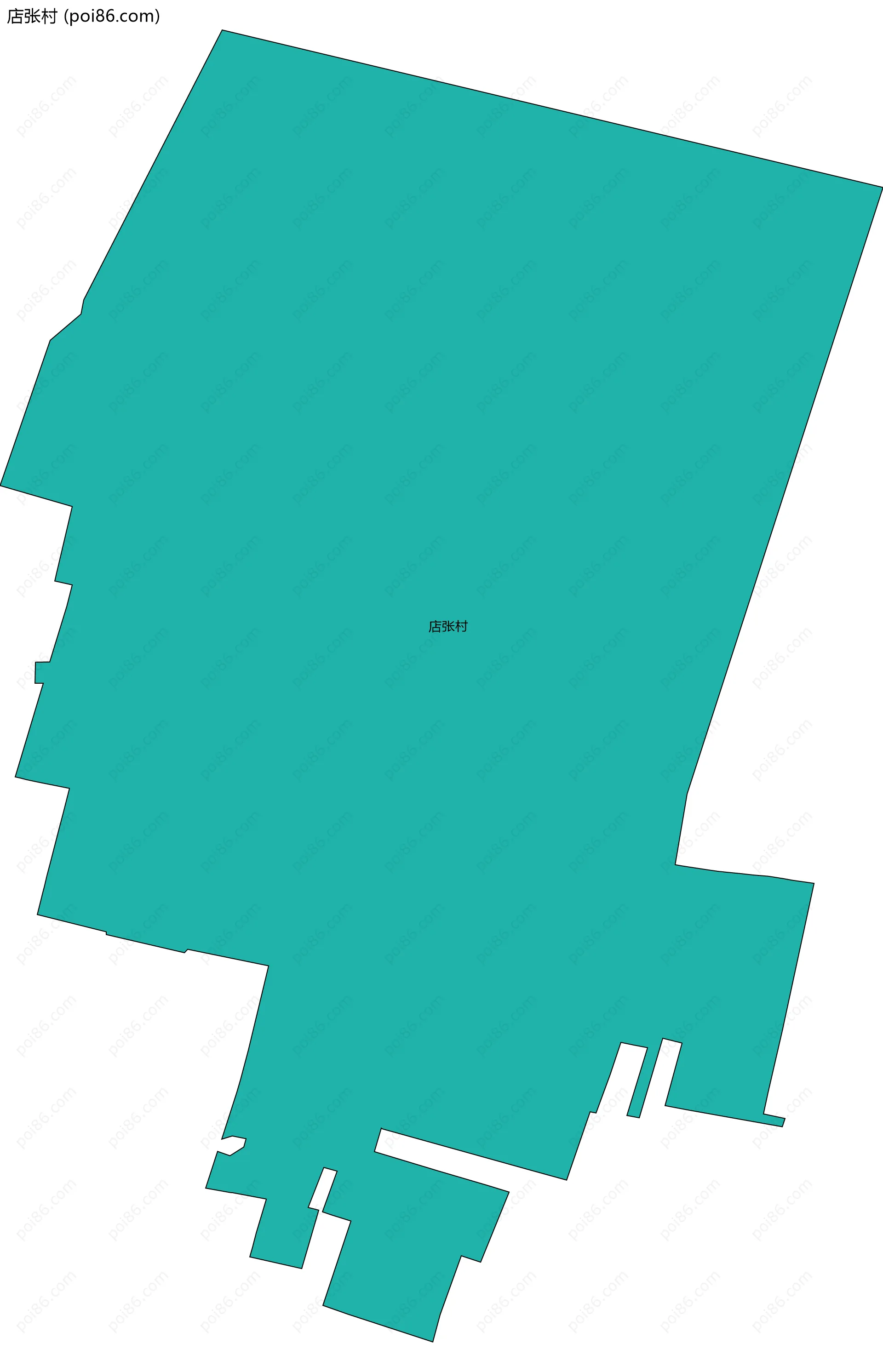 店张村边界地图