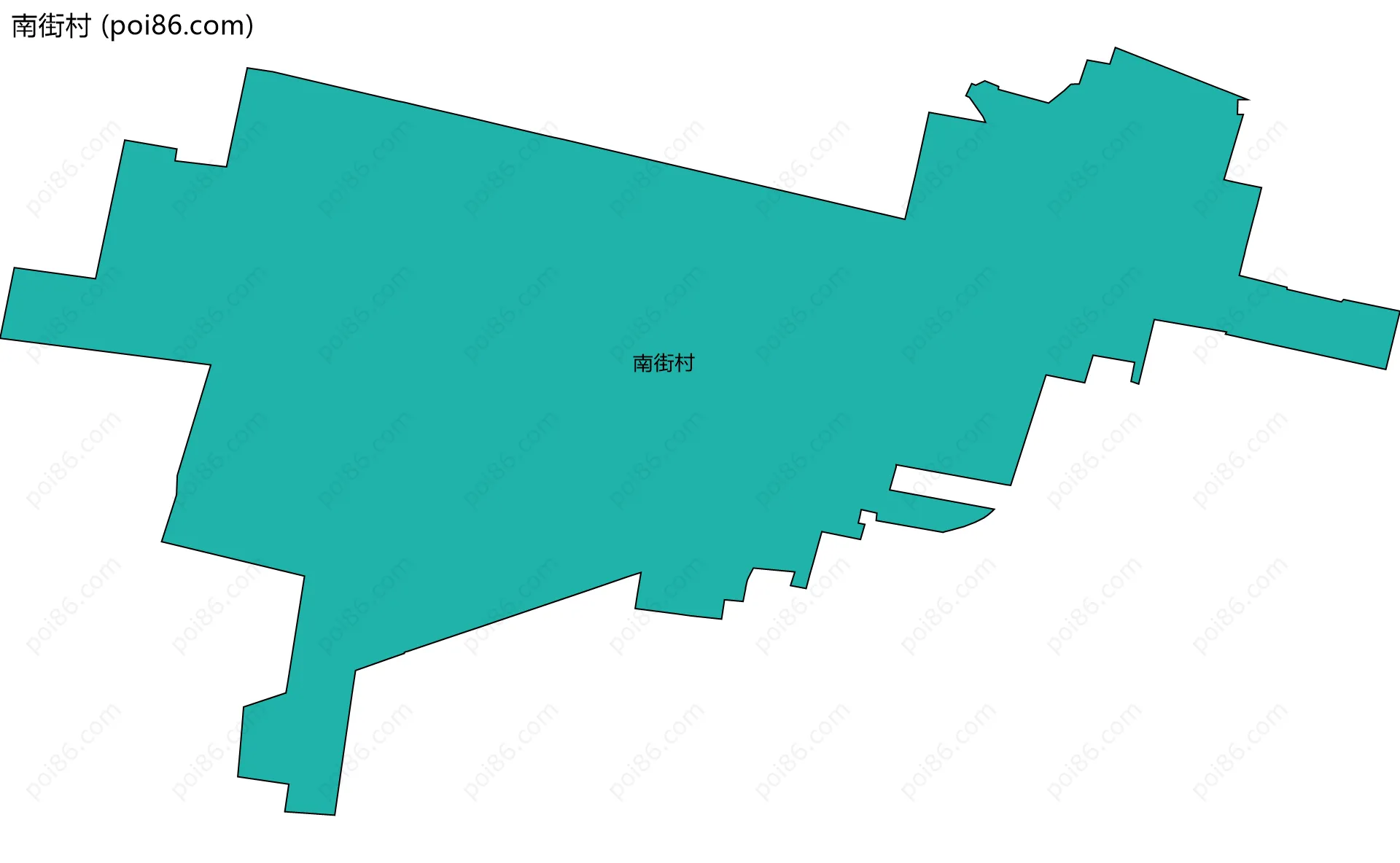 南街村边界地图