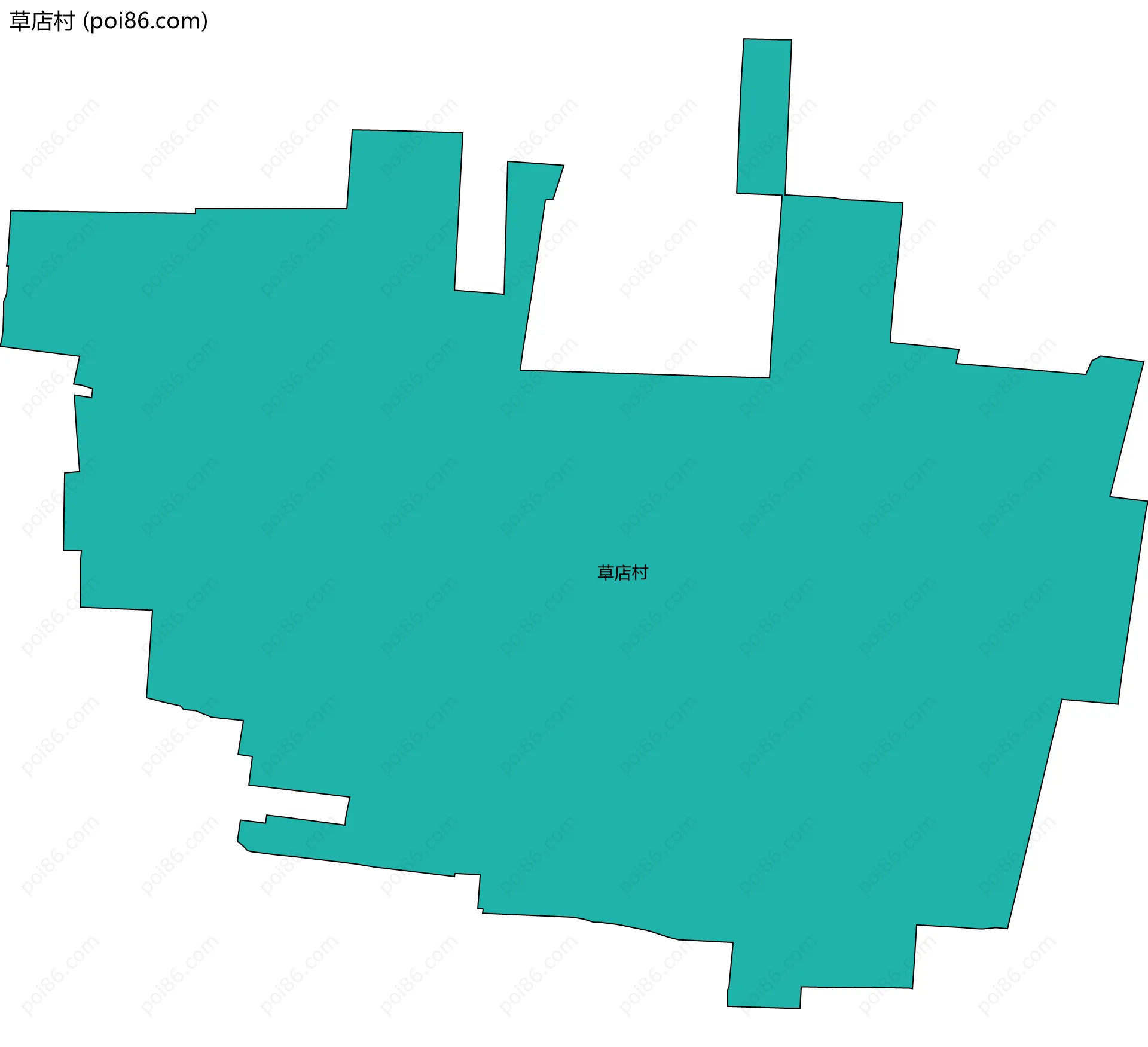 草店村边界地图