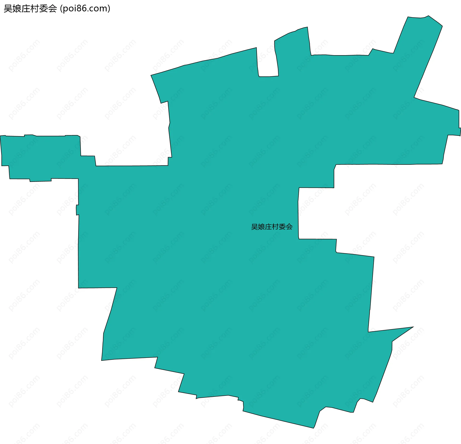 吴娘庄村委会边界地图