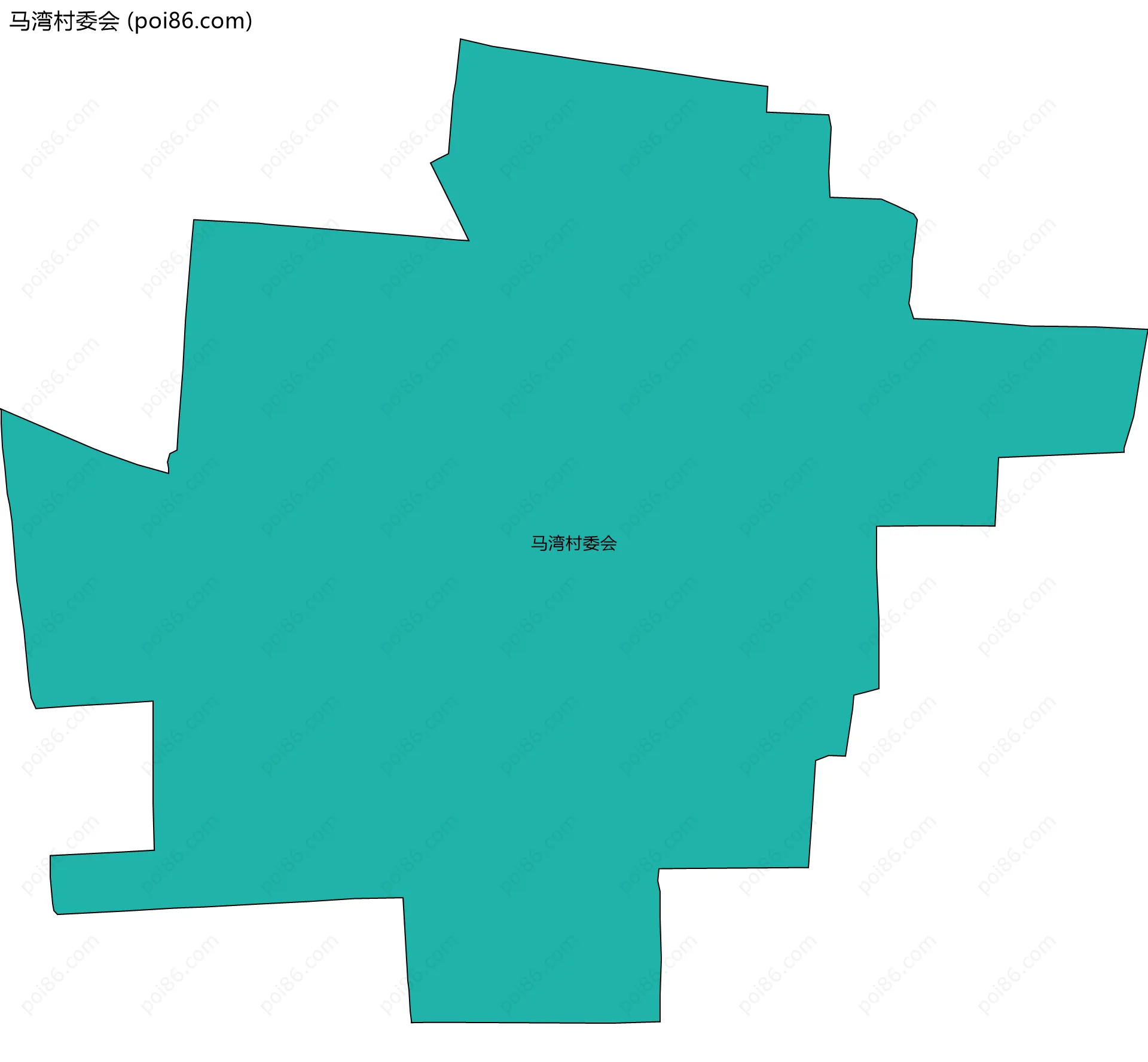 马湾村委会边界地图