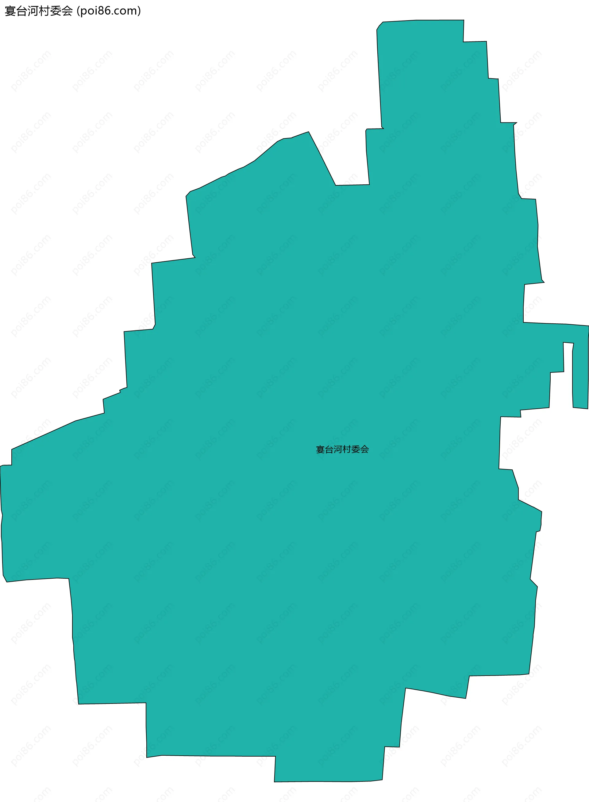 宴台河村委会边界地图