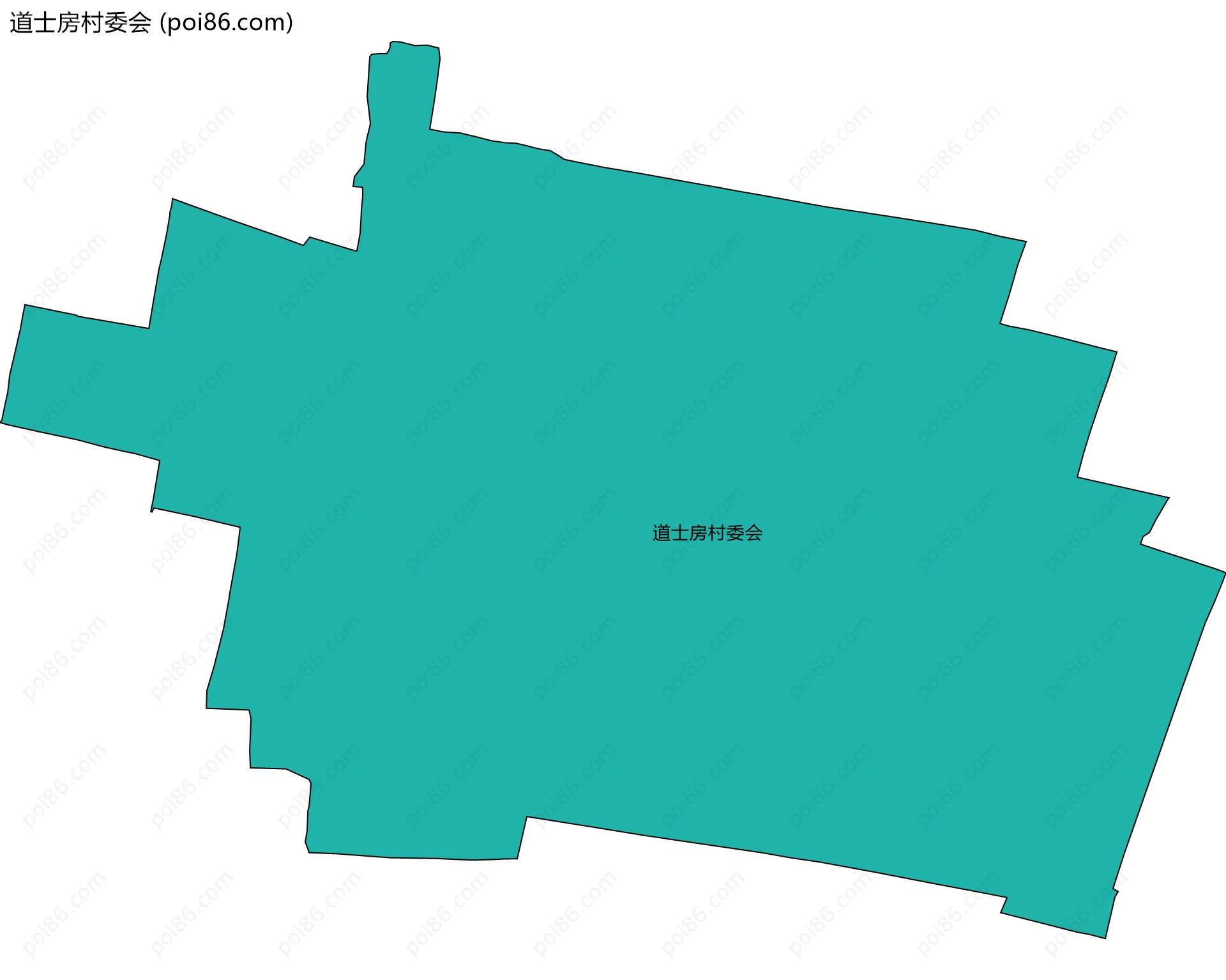 道士房村委会边界地图