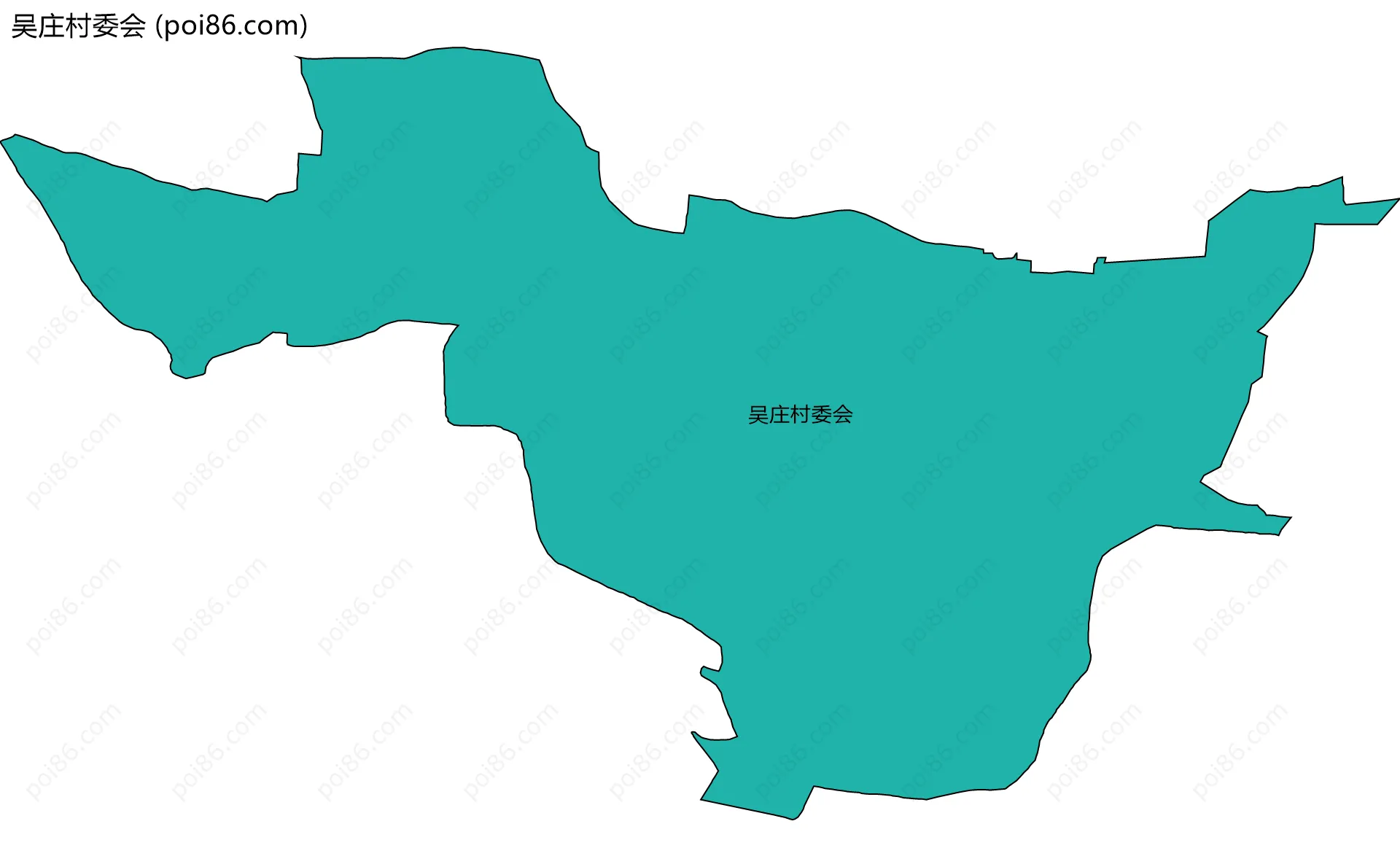 吴庄村委会边界地图