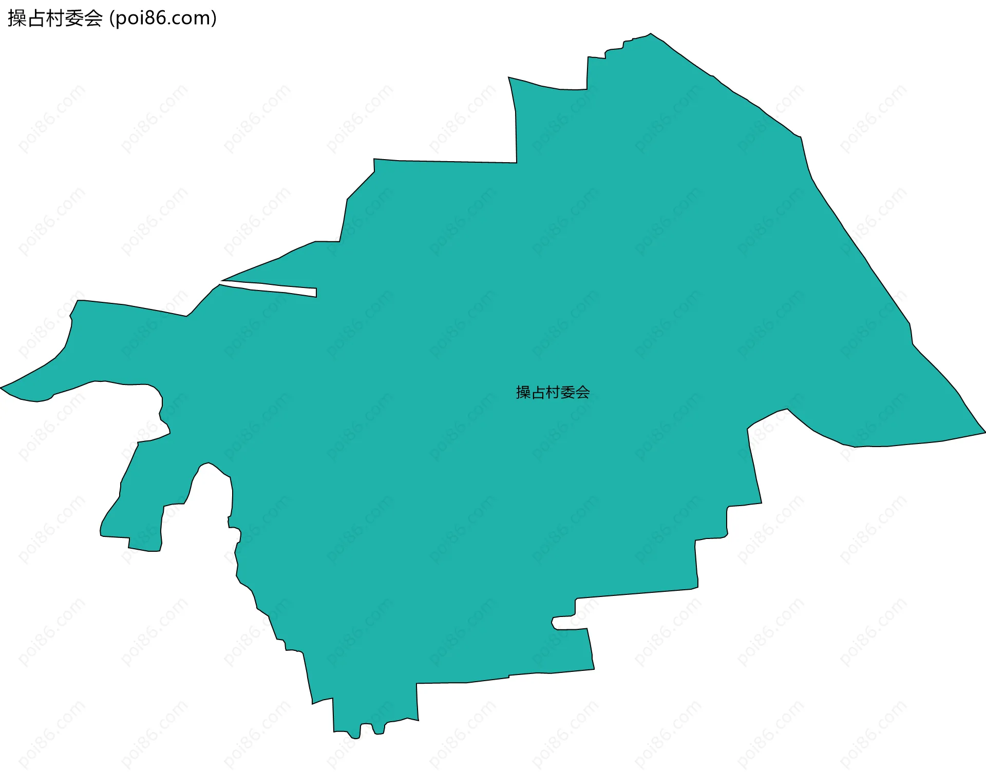 操占村委会边界地图