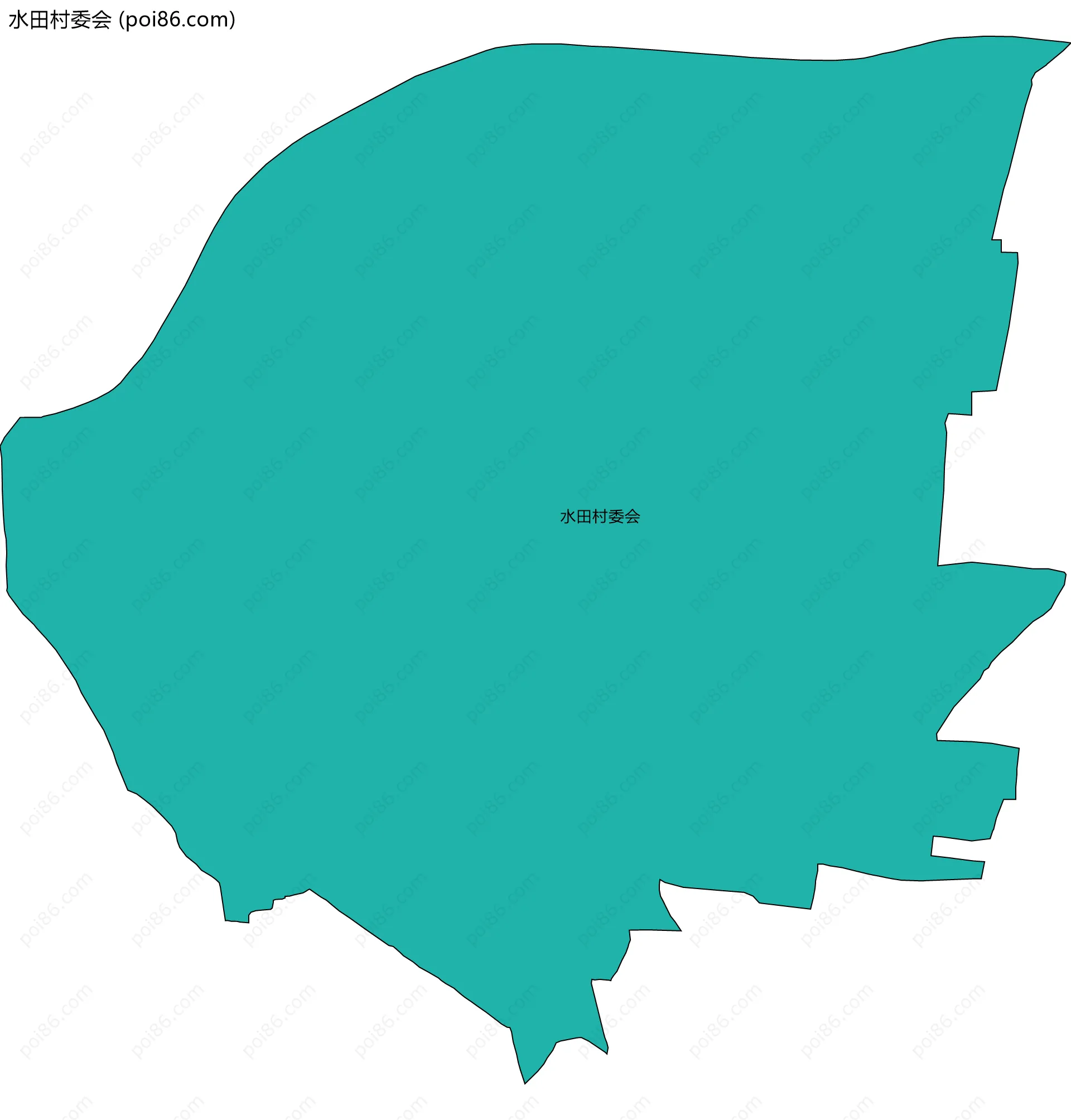 水田村委会边界地图