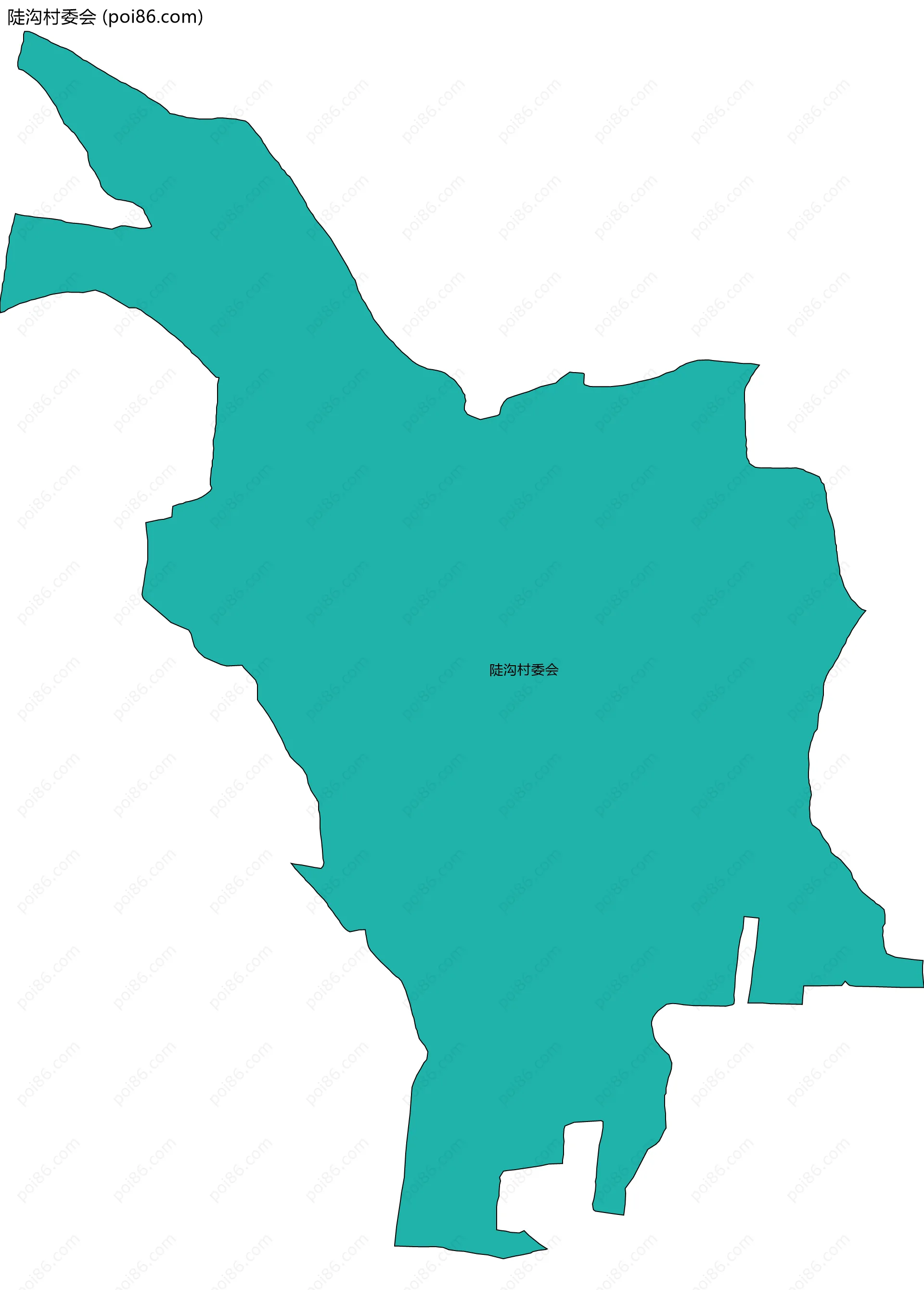 陡沟村委会边界地图