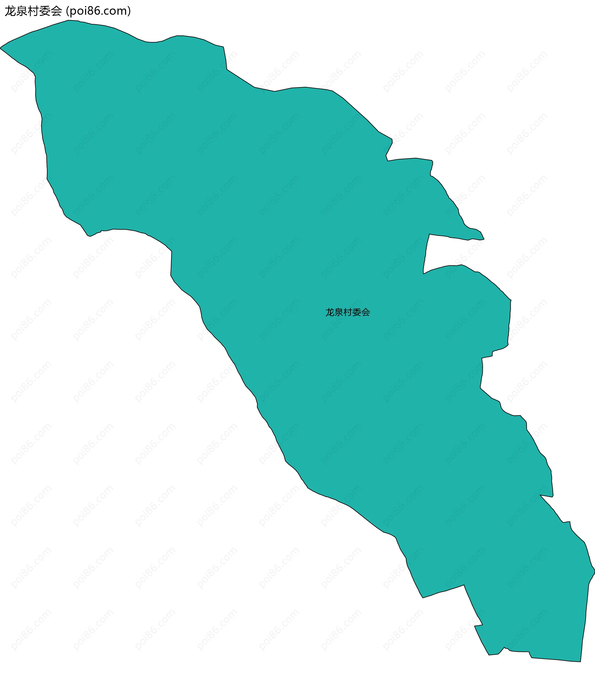 龙泉村委会边界地图