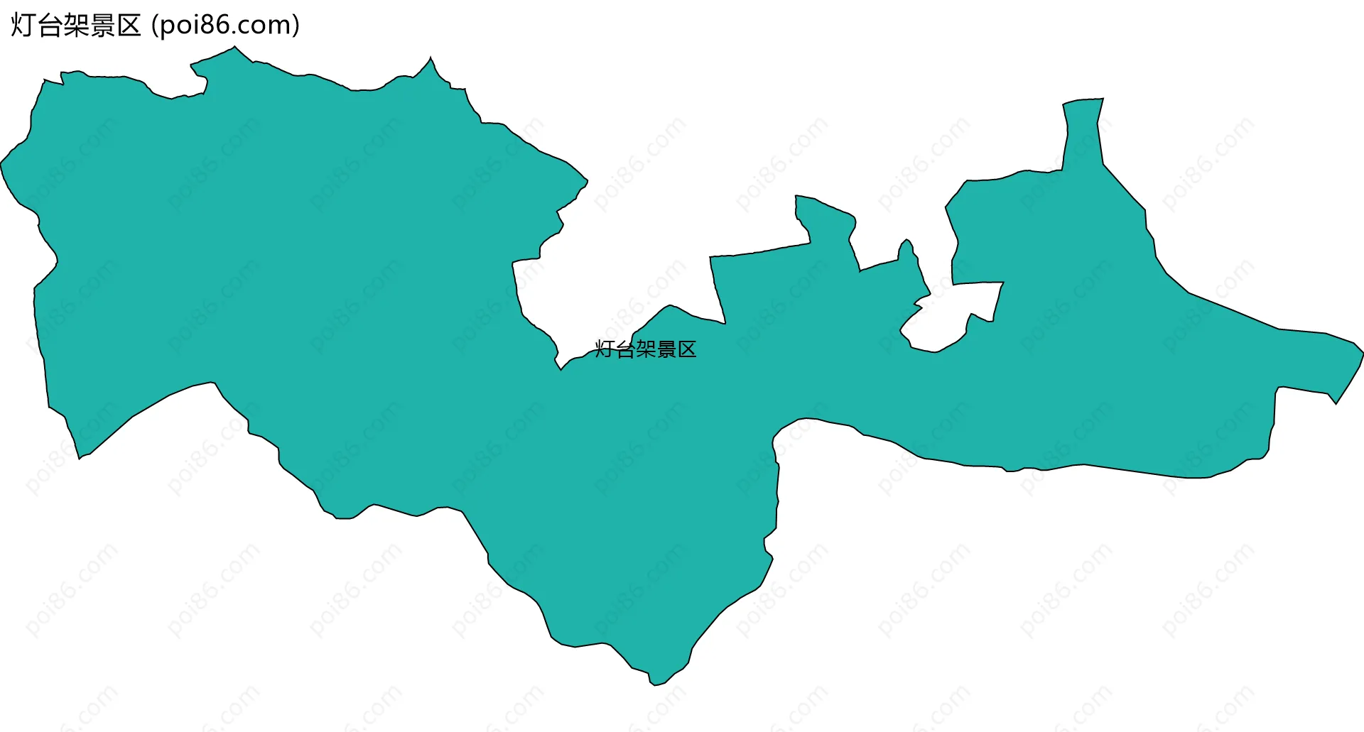 灯台架景区边界地图