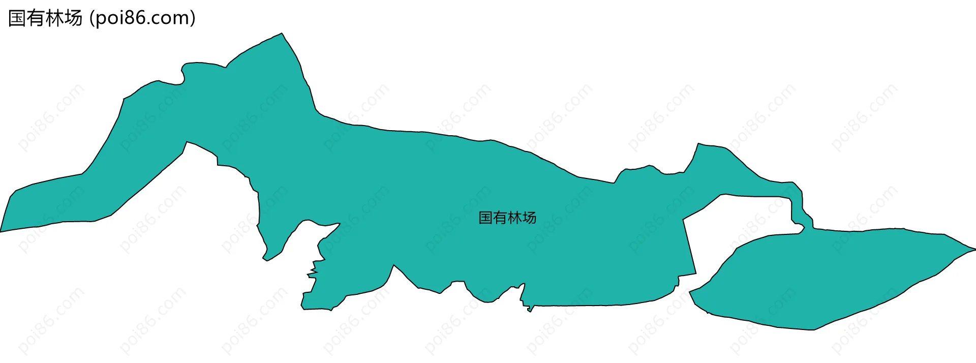 国有林场边界地图