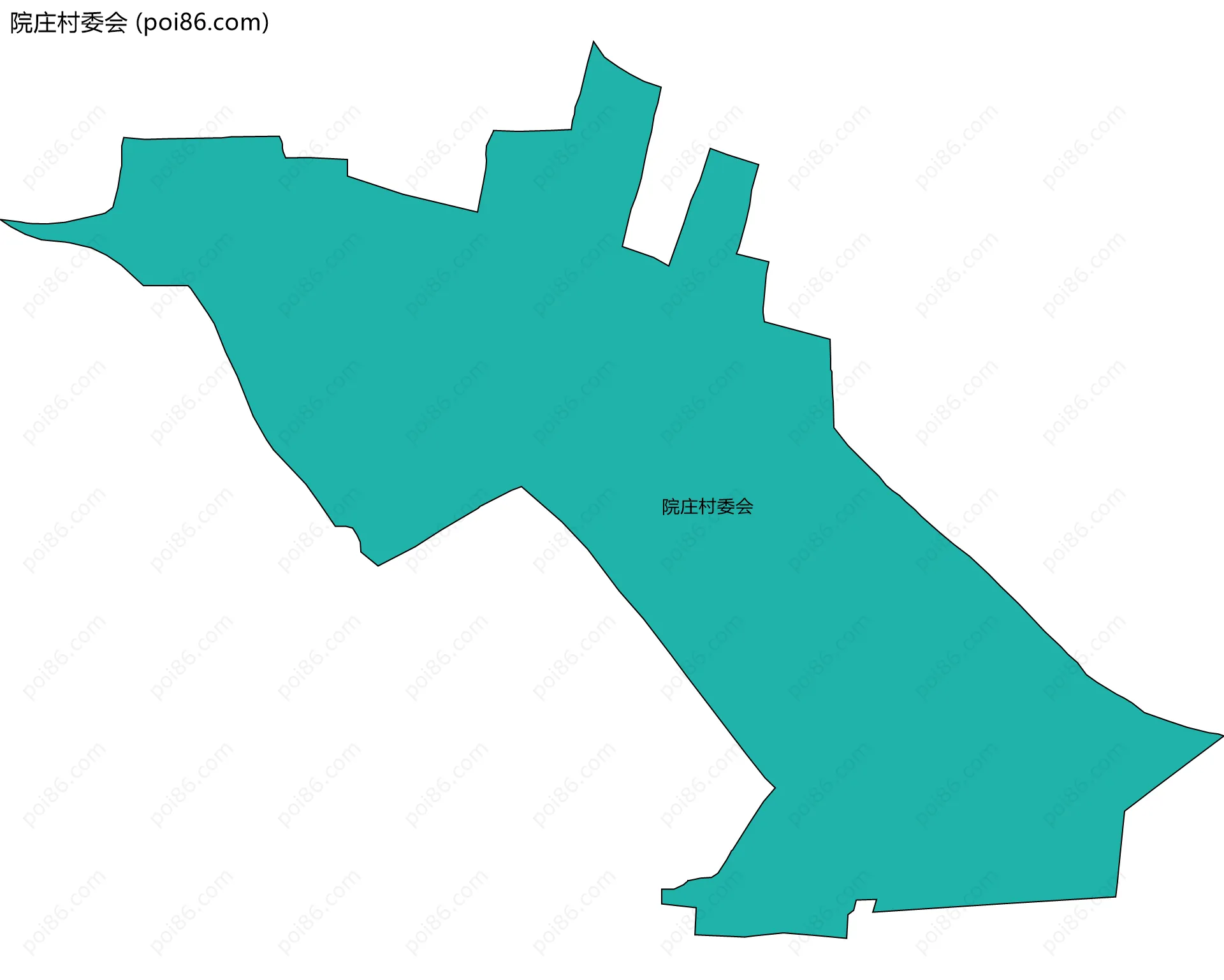 院庄村委会边界地图