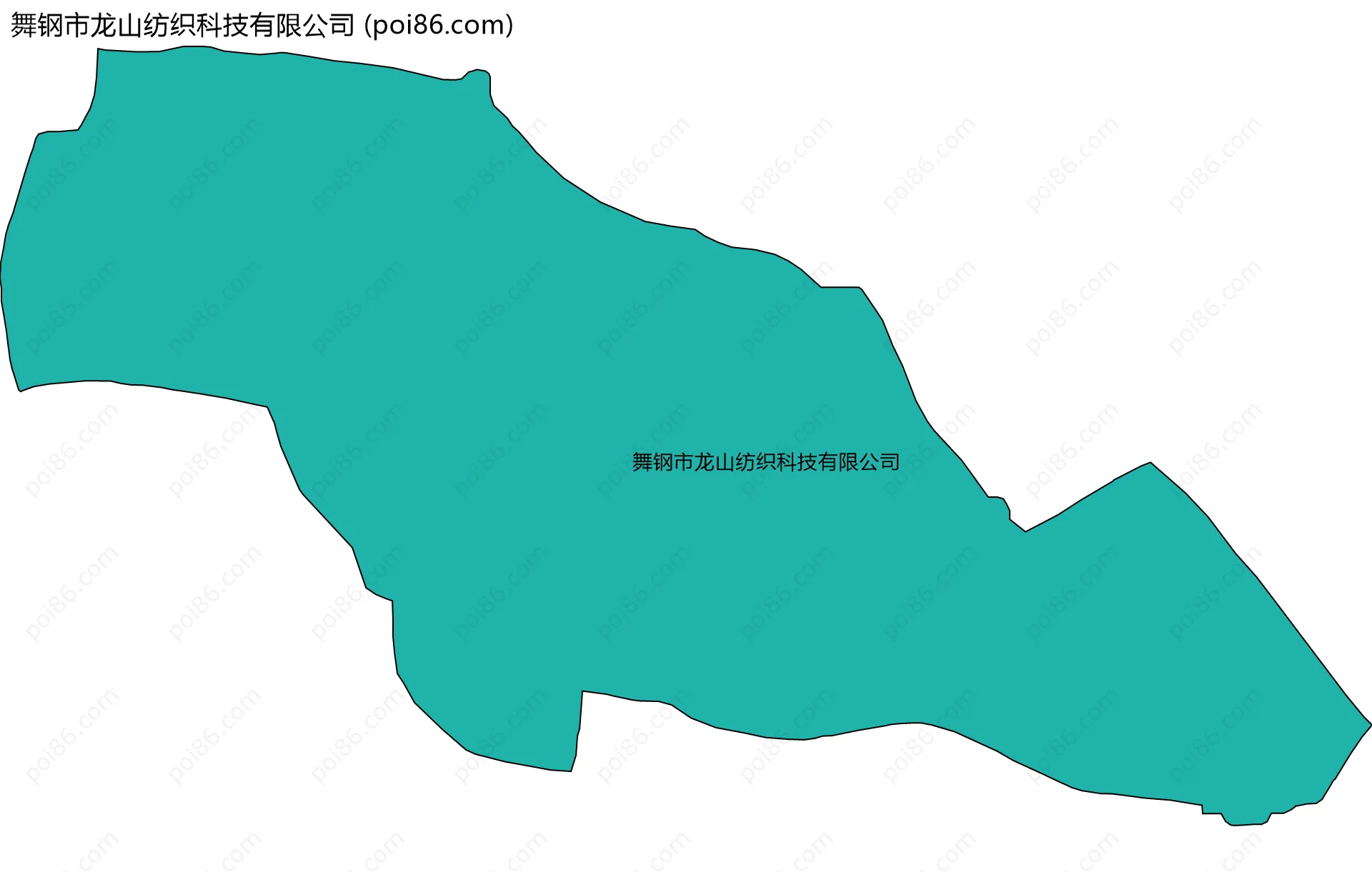 舞钢市龙山纺织科技有限公司边界地图