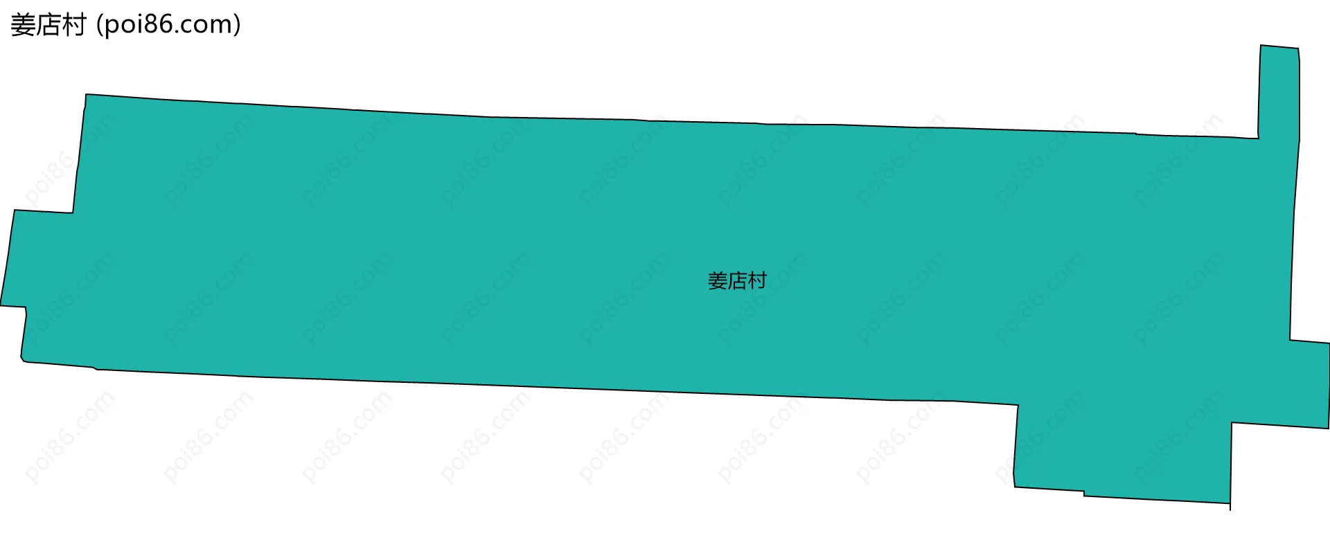 姜店村边界地图