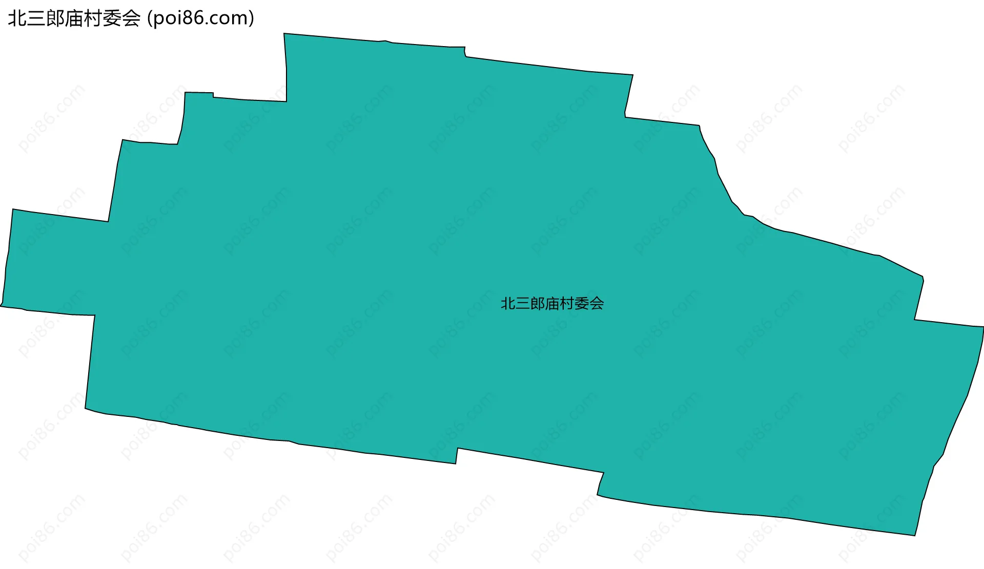 北三郎庙村委会边界地图