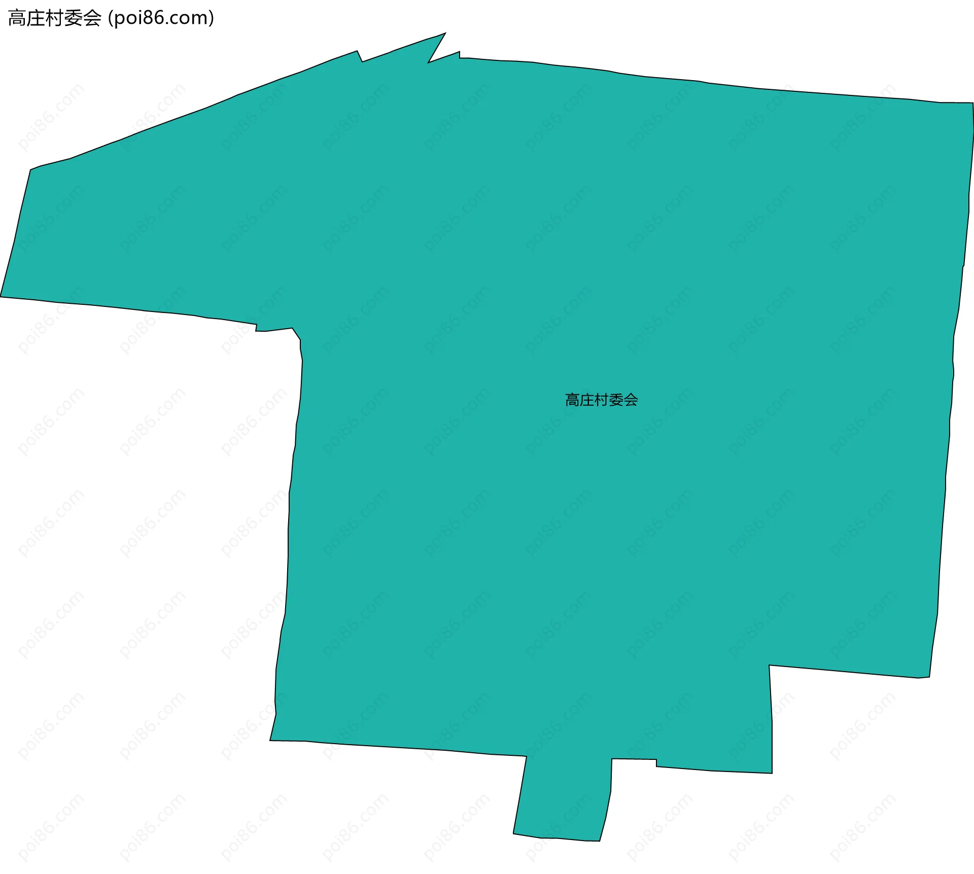 高庄村委会边界地图