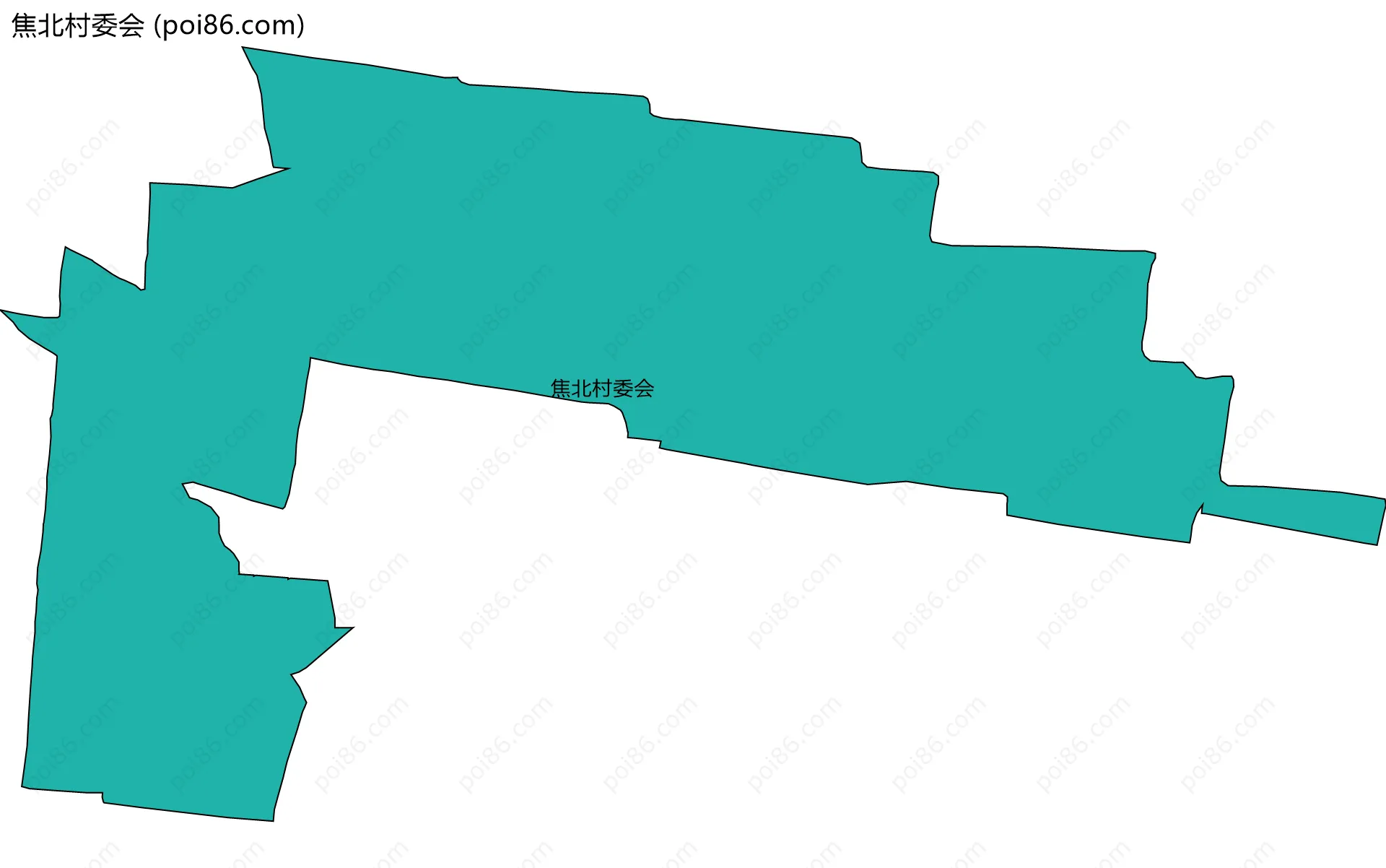 焦北村委会边界地图