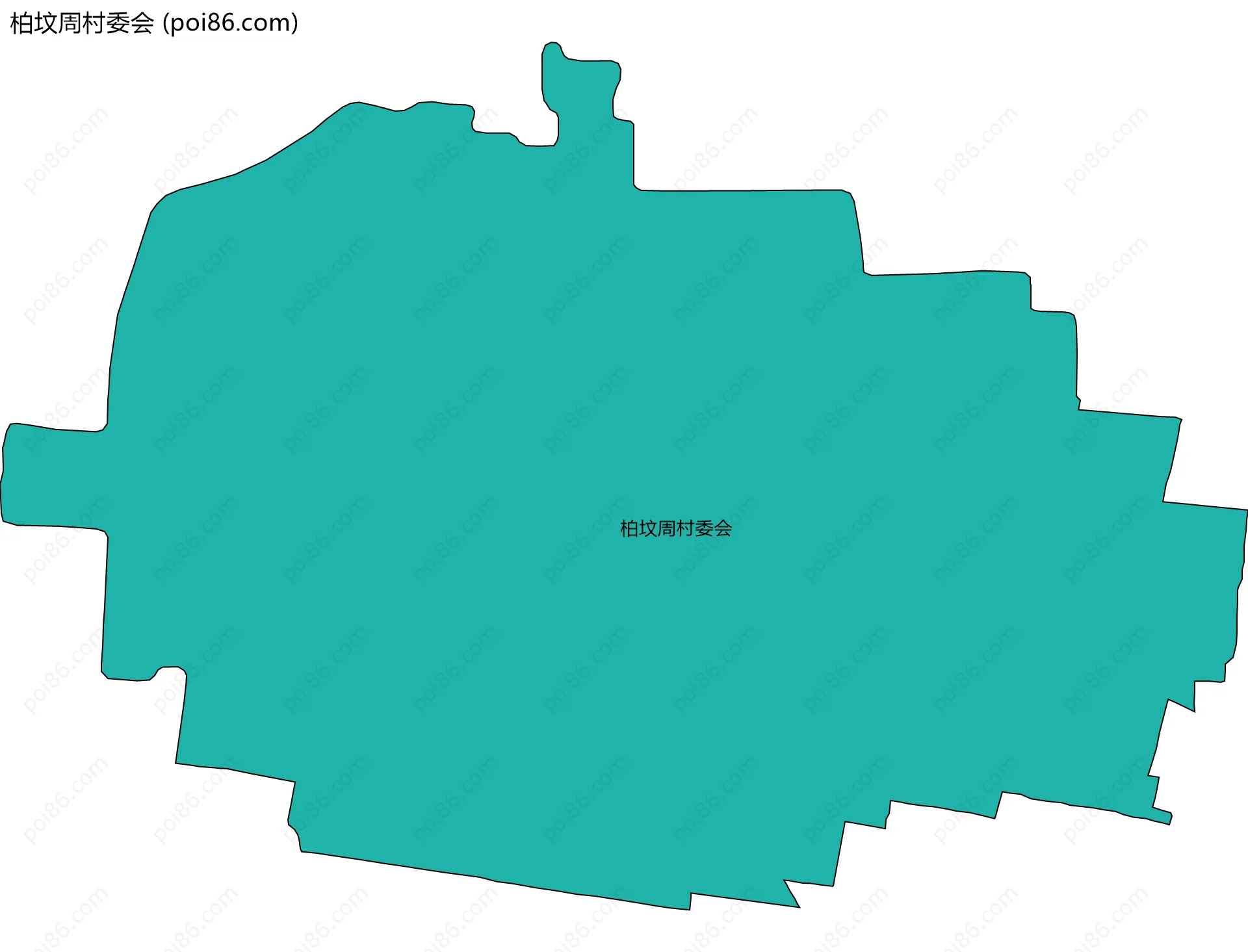 柏坟周村委会边界地图