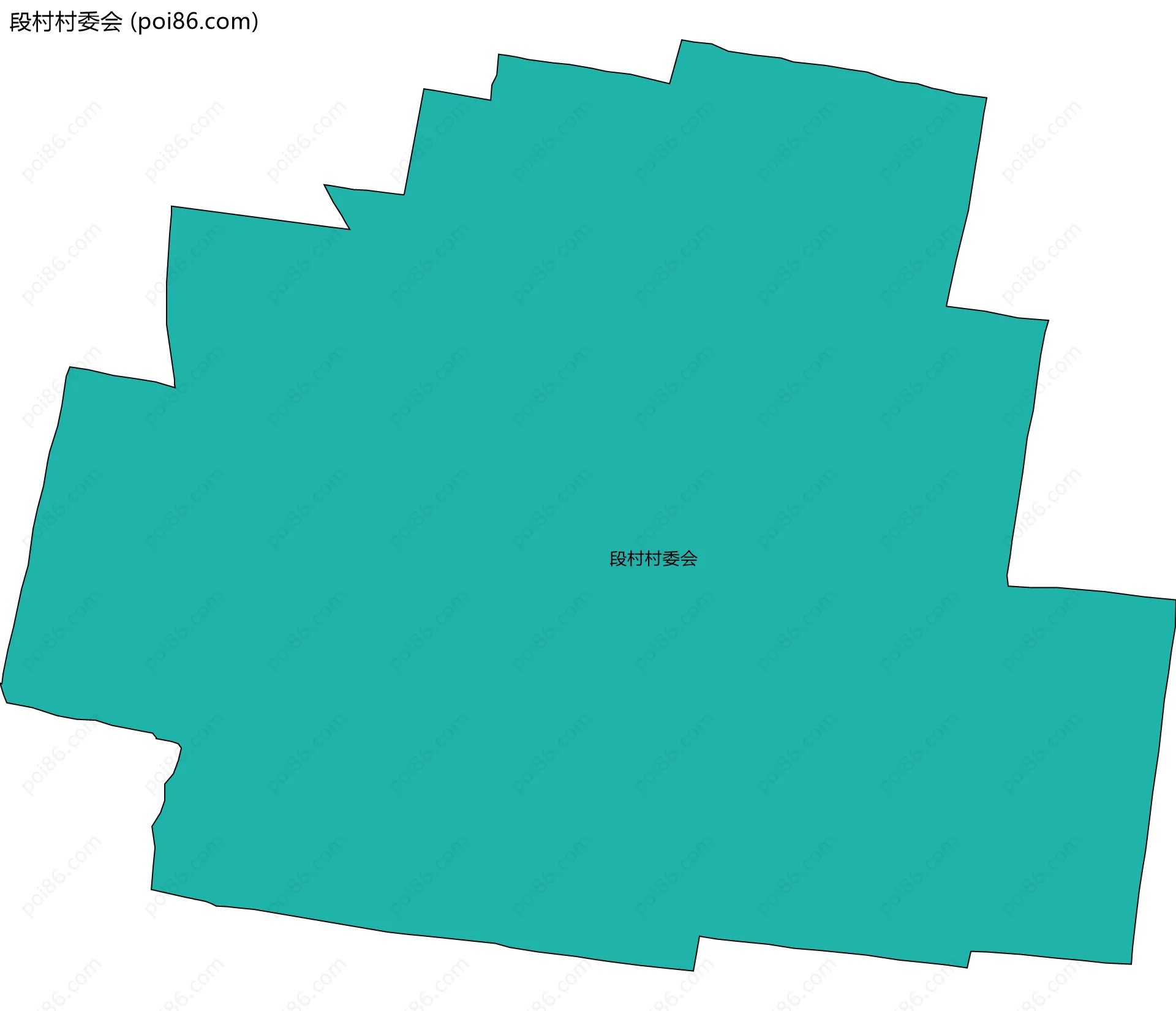 段村村委会边界地图