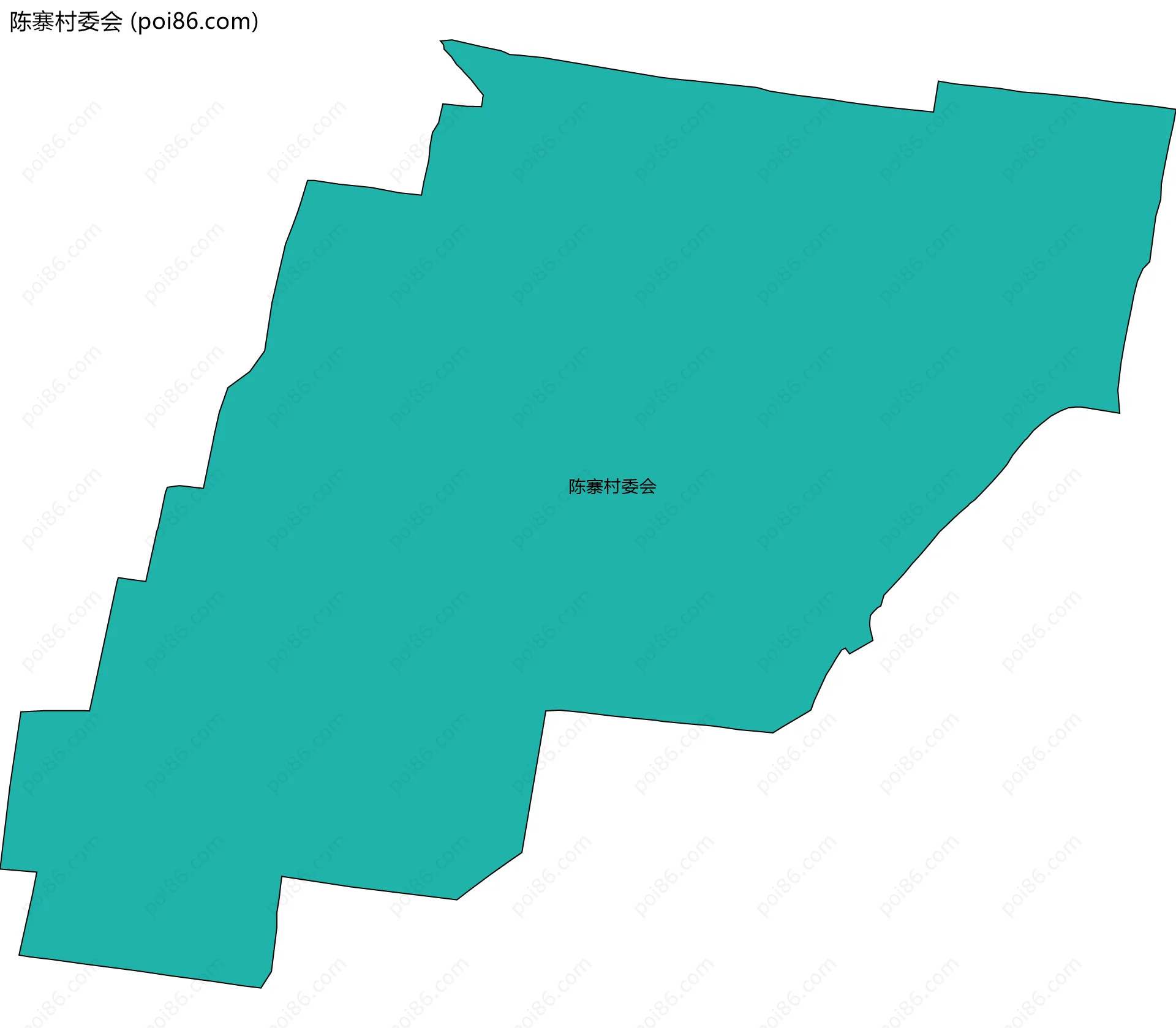 陈寨村委会边界地图