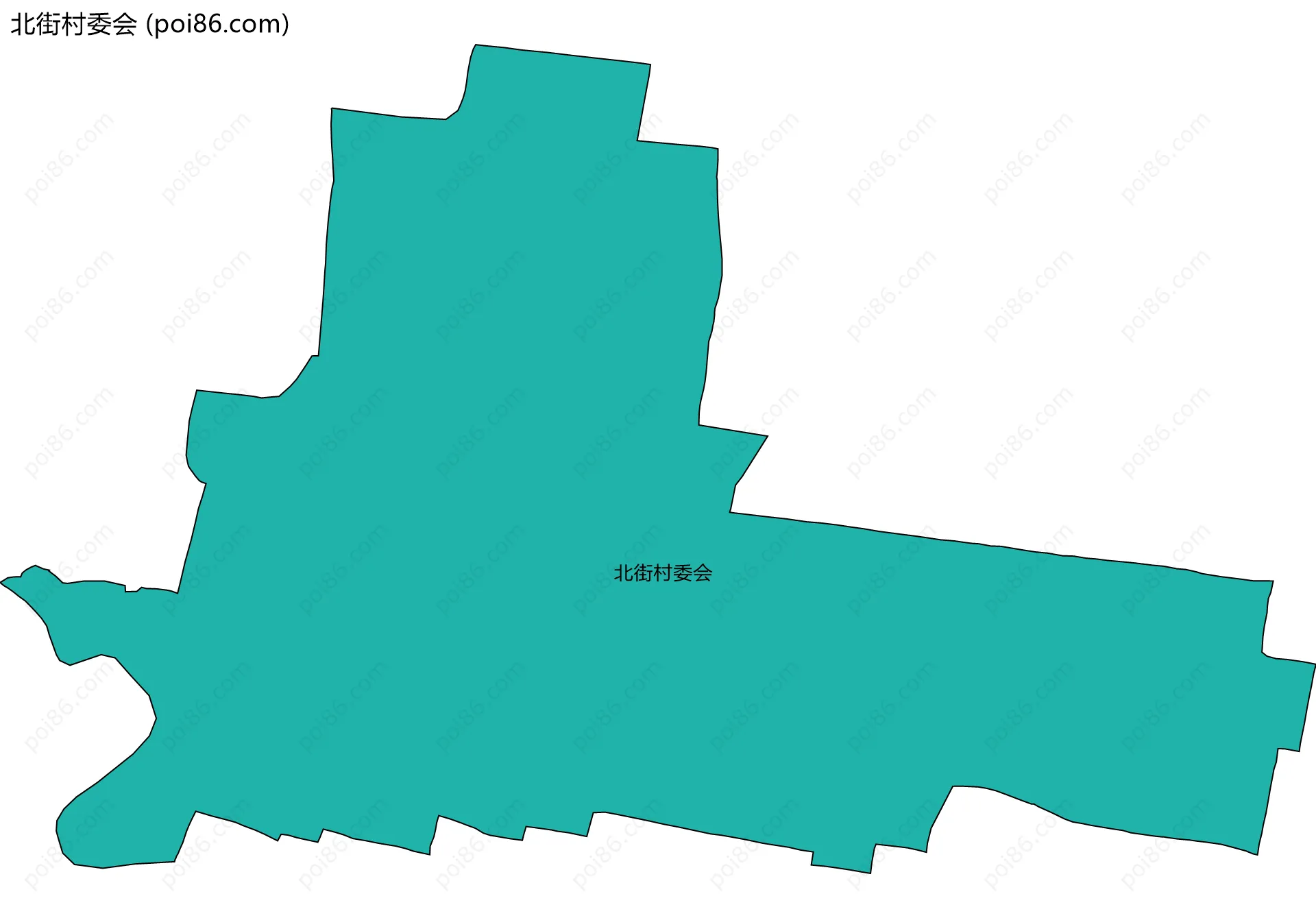北街村委会边界地图