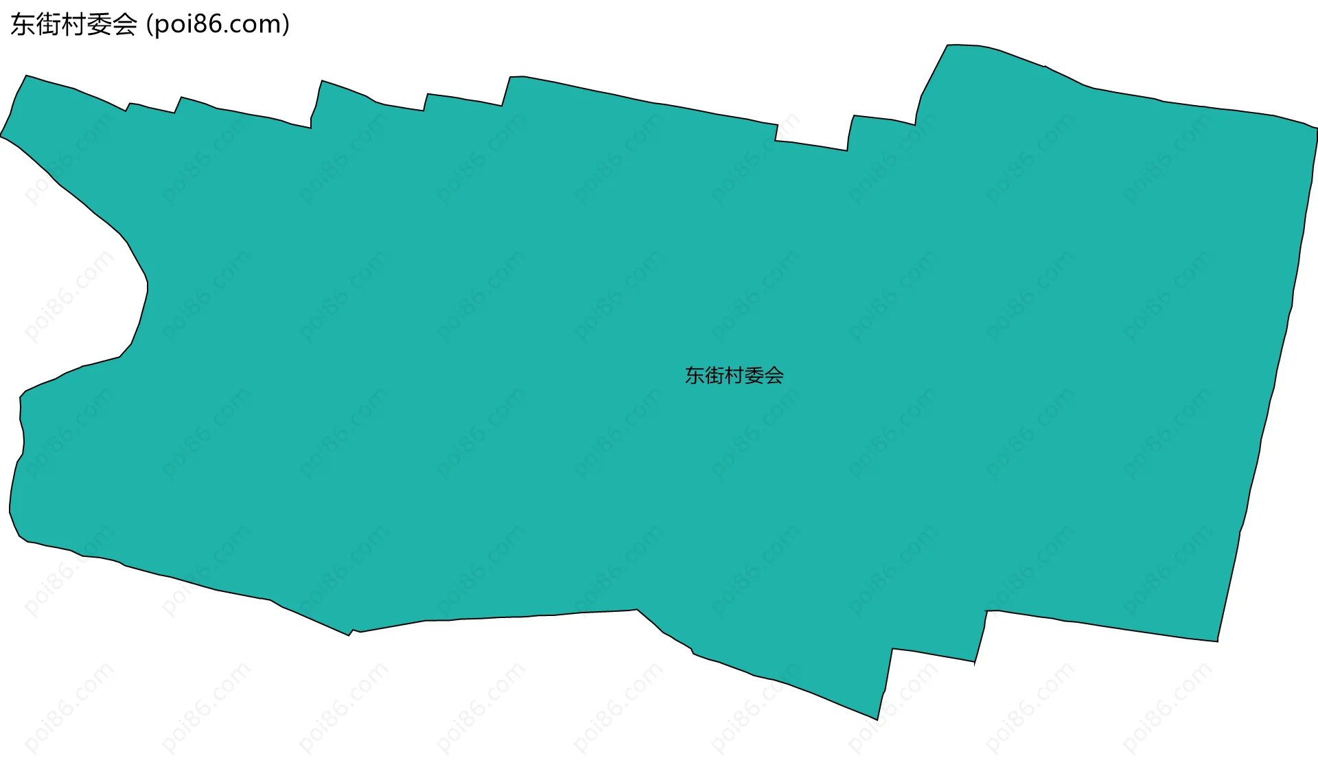 东街村委会边界地图