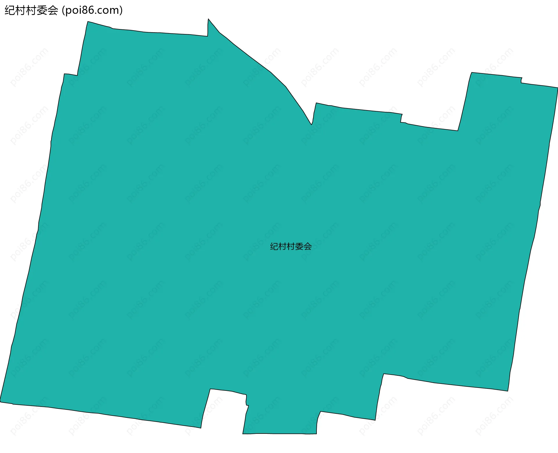 纪村村委会边界地图