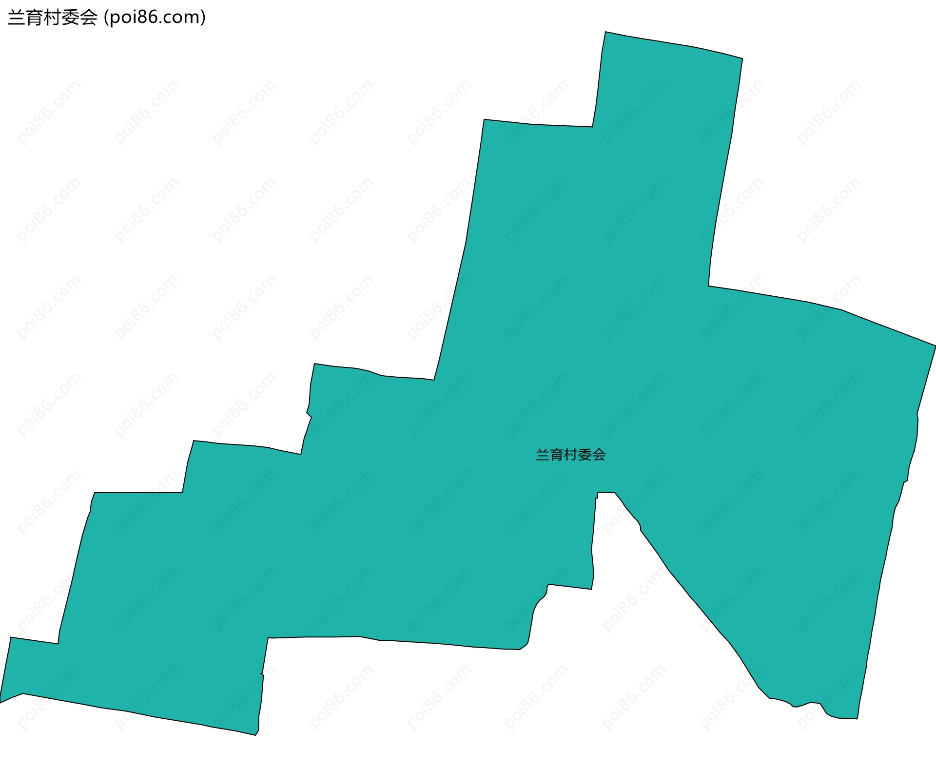 兰育村委会边界地图