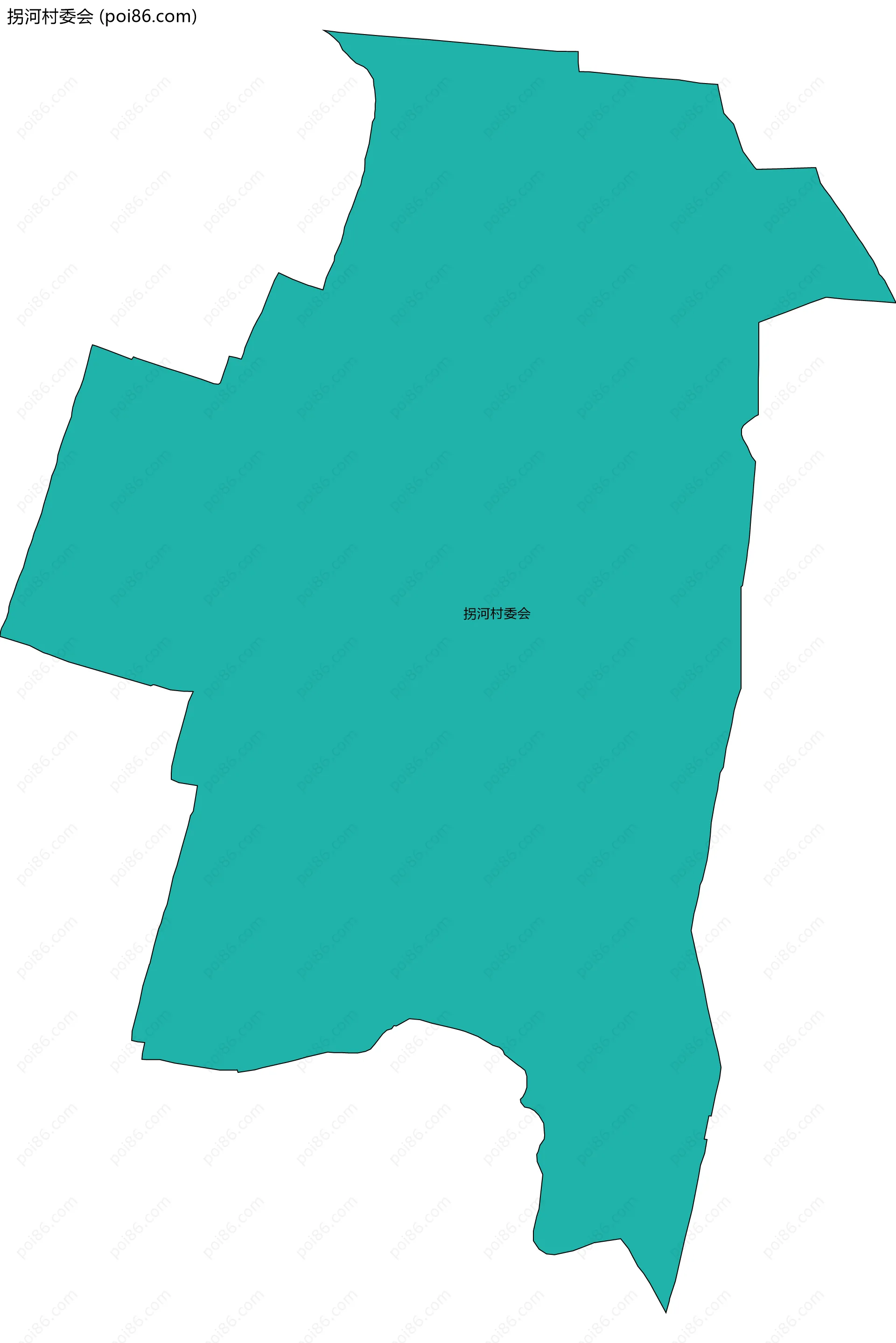 拐河村委会边界地图
