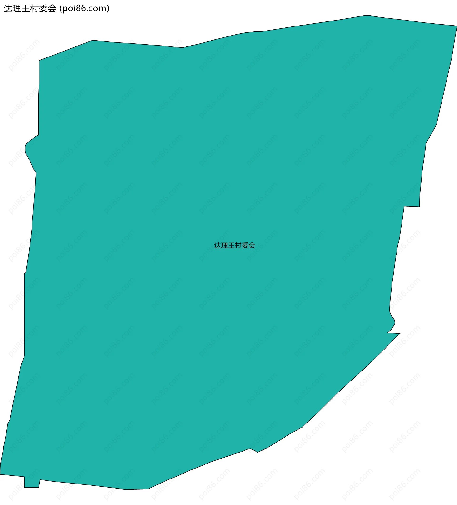 达理王村委会边界地图