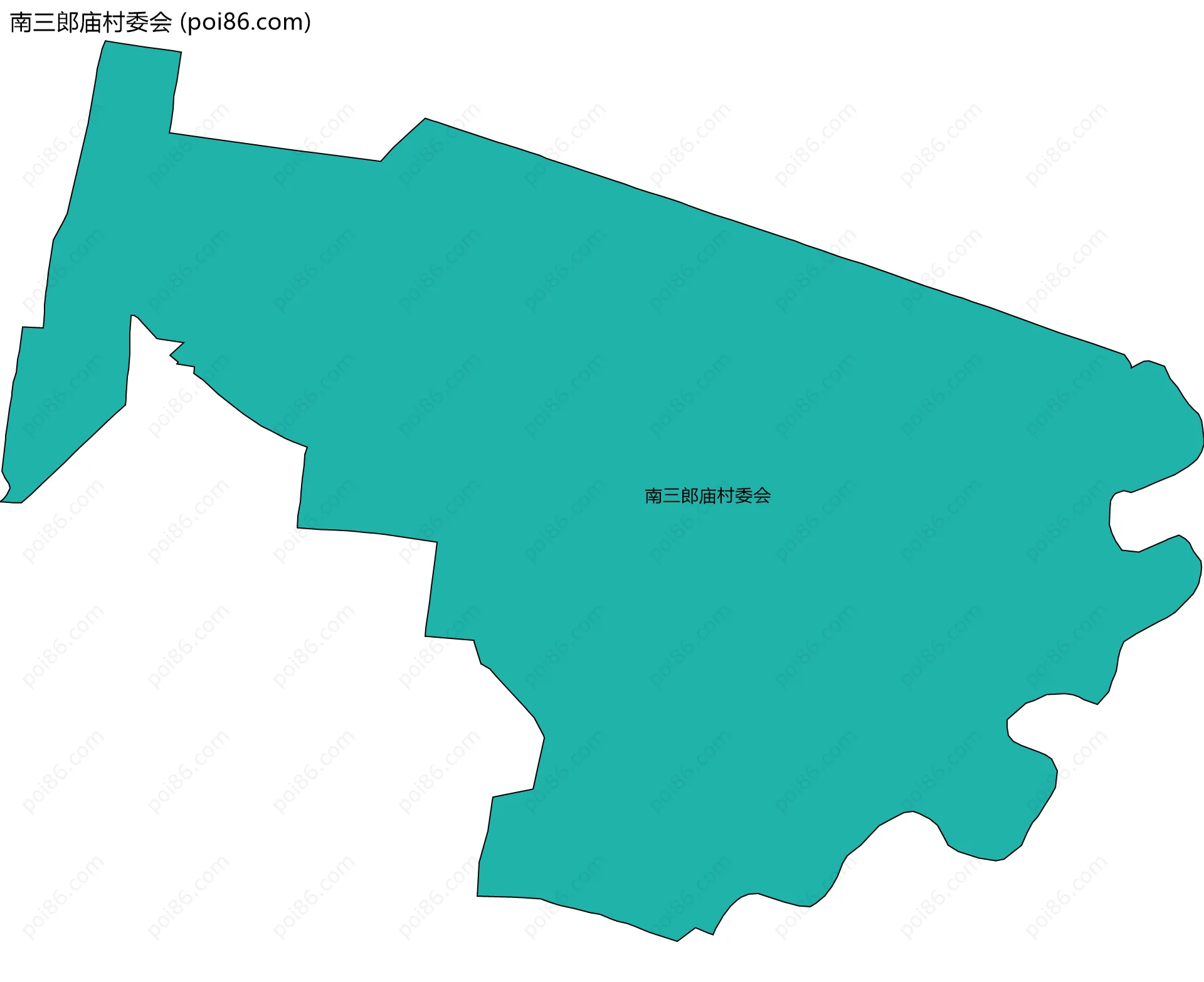 南三郎庙村委会边界地图
