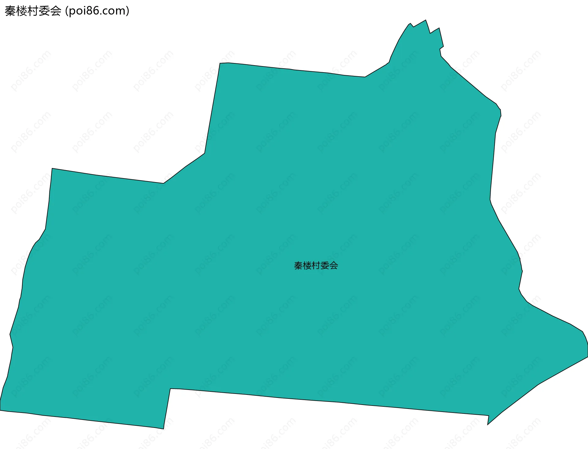 秦楼村委会边界地图