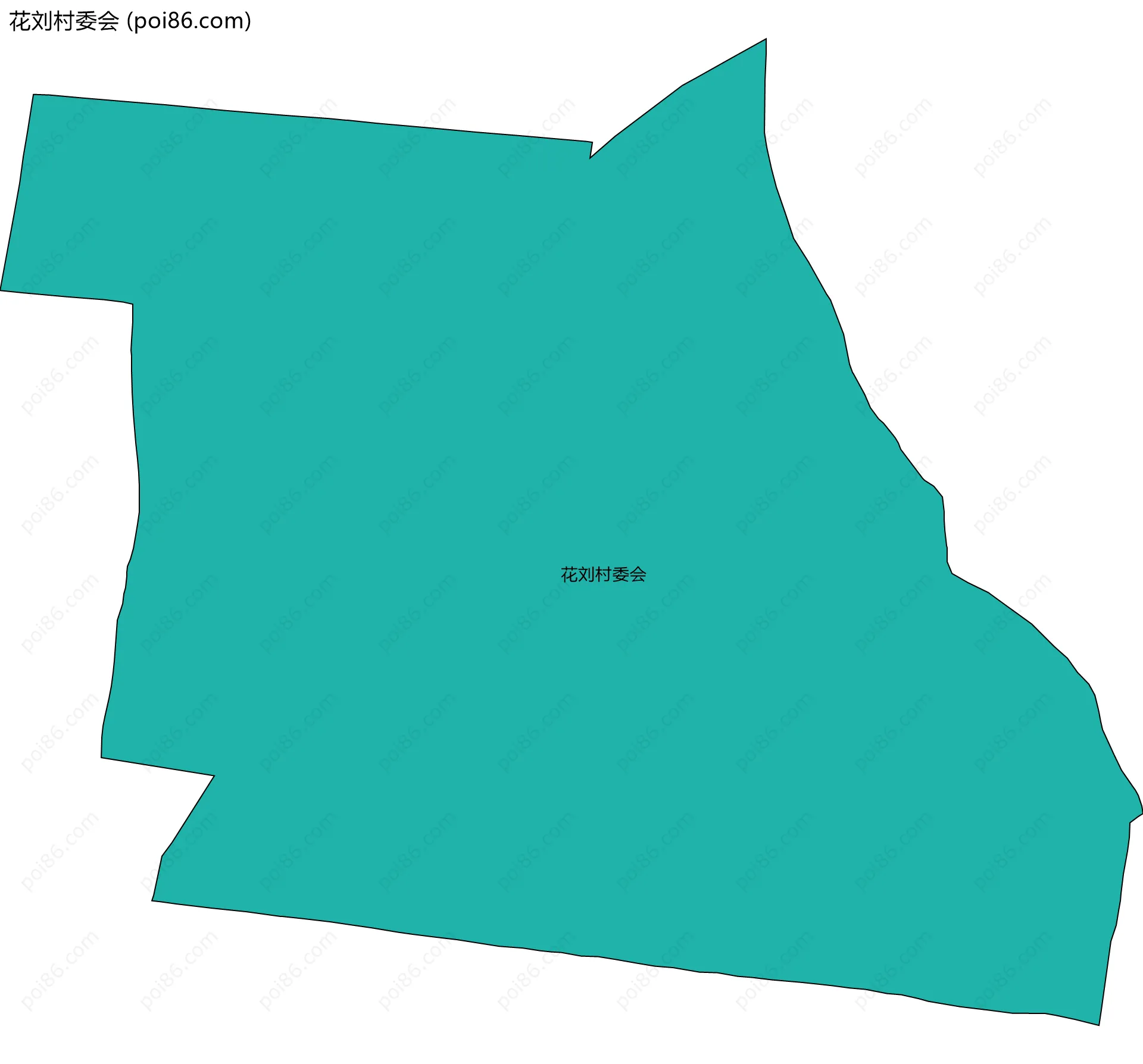 花刘村委会边界地图