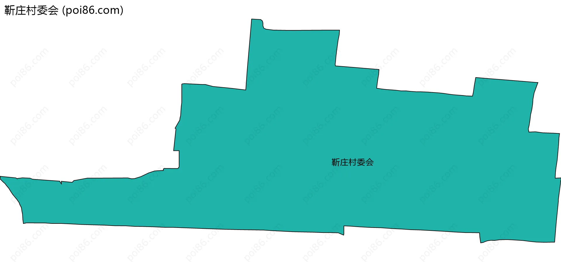 靳庄村委会边界地图