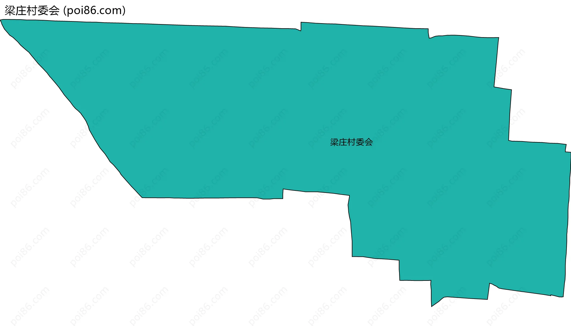 梁庄村委会边界地图
