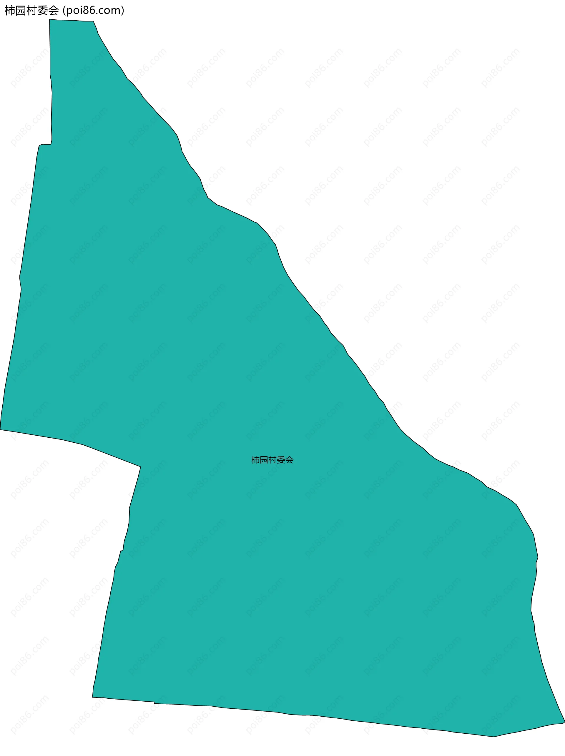 柿园村委会边界地图