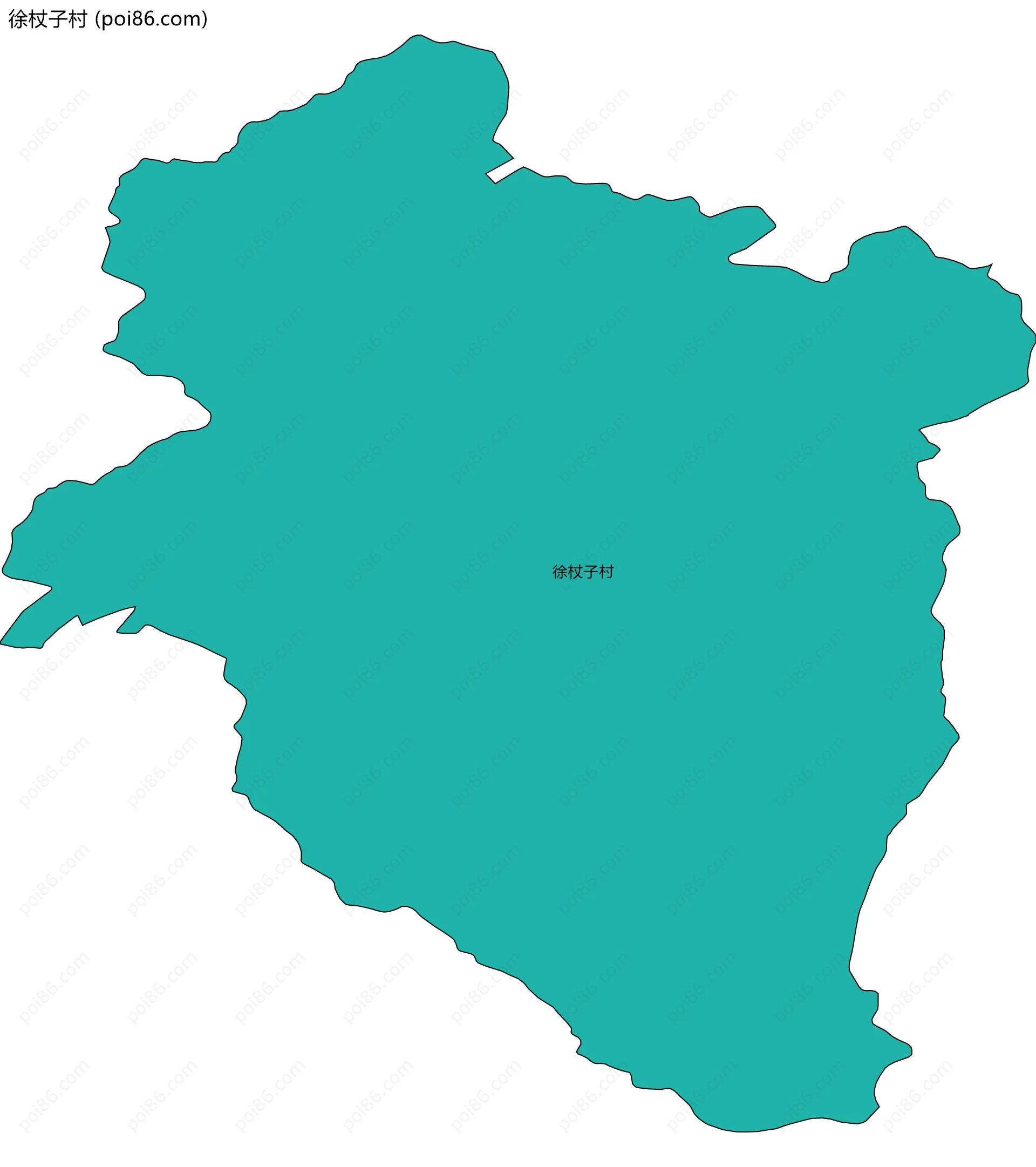 徐杖子村边界地图