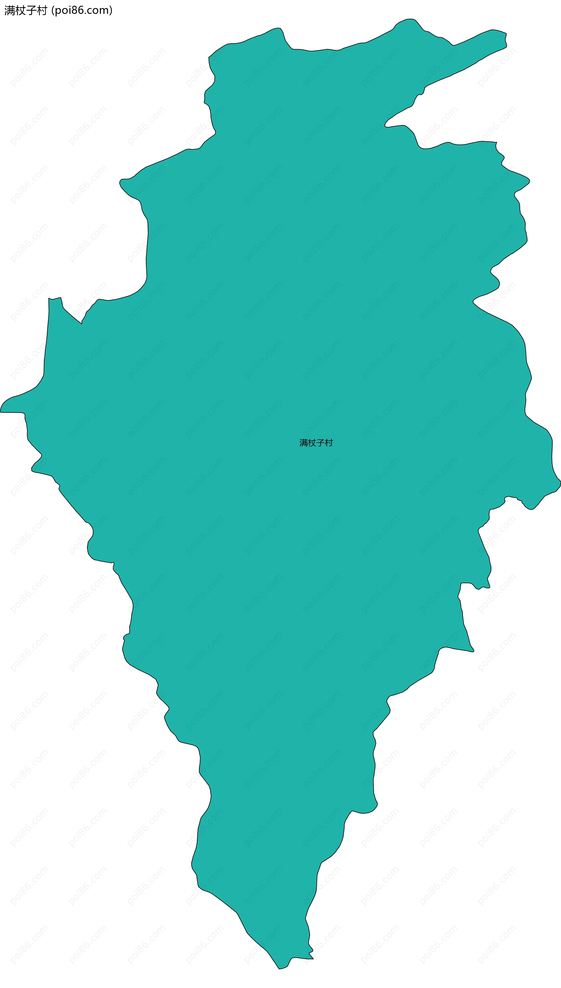 满杖子村边界地图