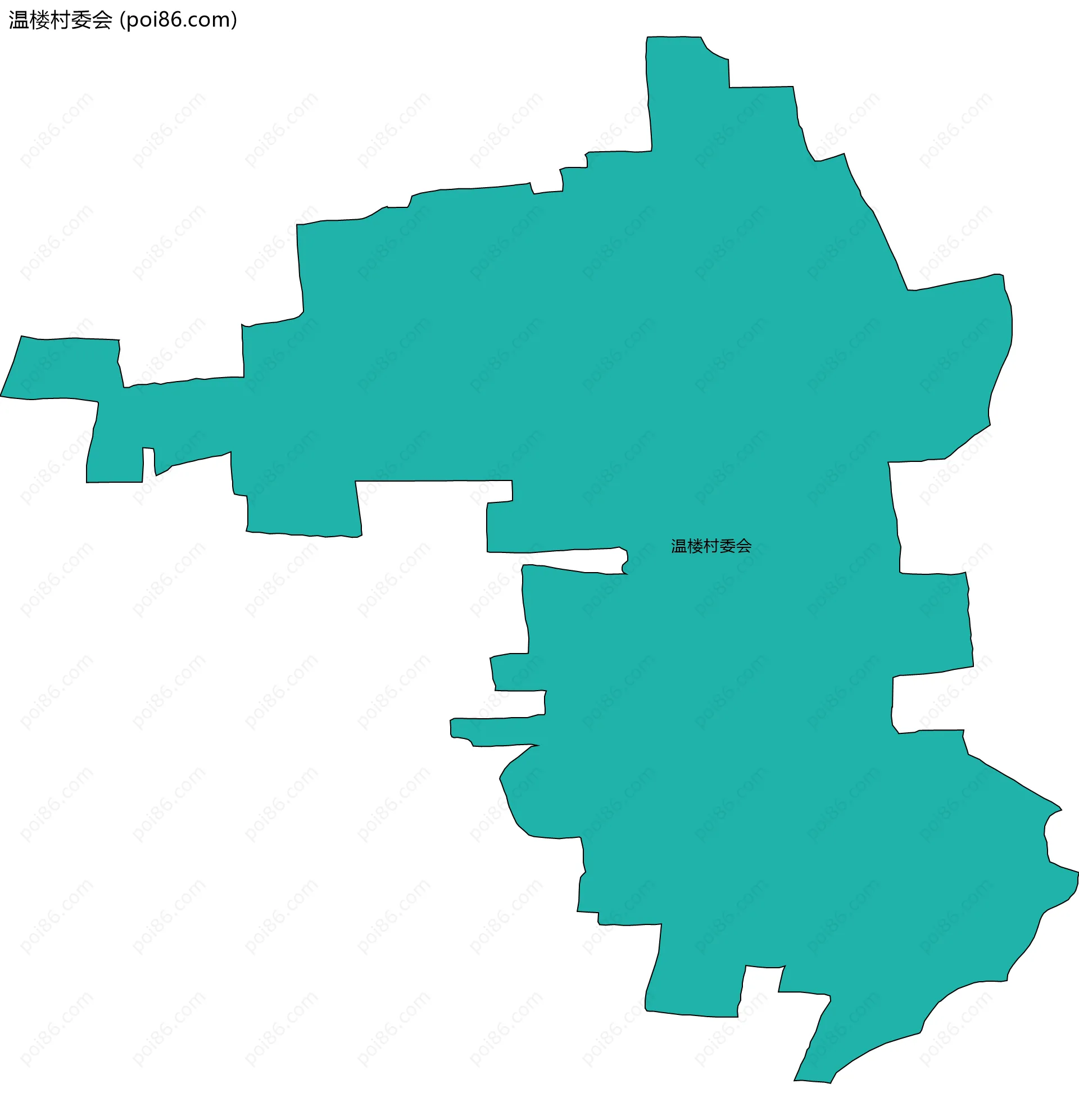 温楼村委会边界地图