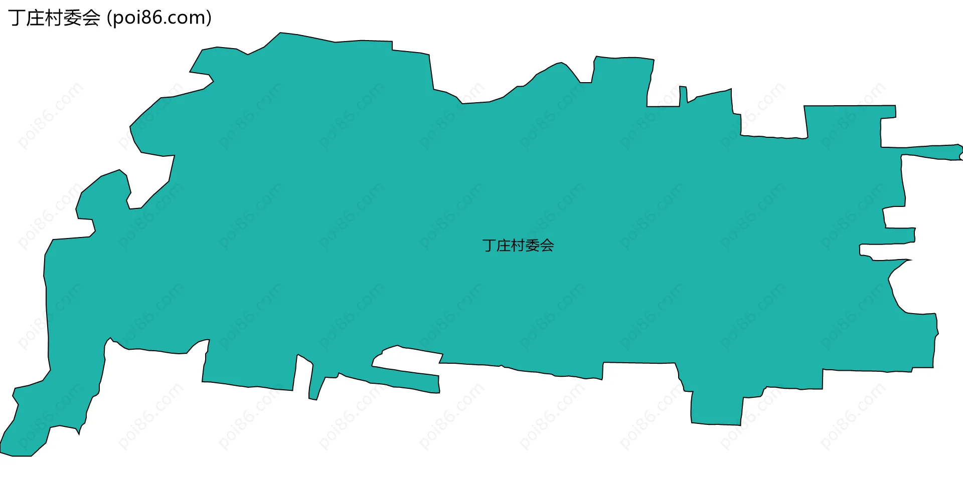 丁庄村委会边界地图