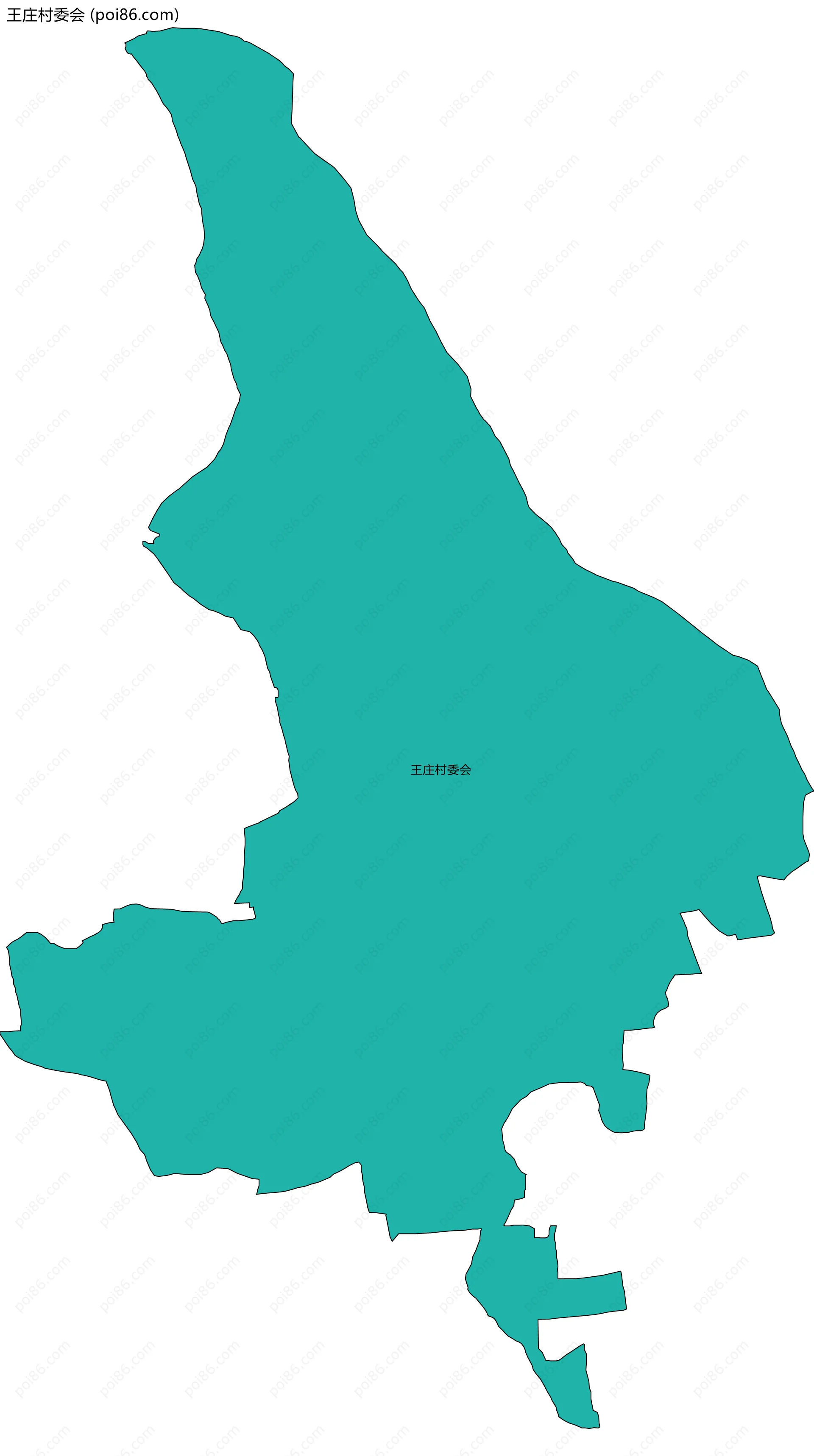 王庄村委会边界地图