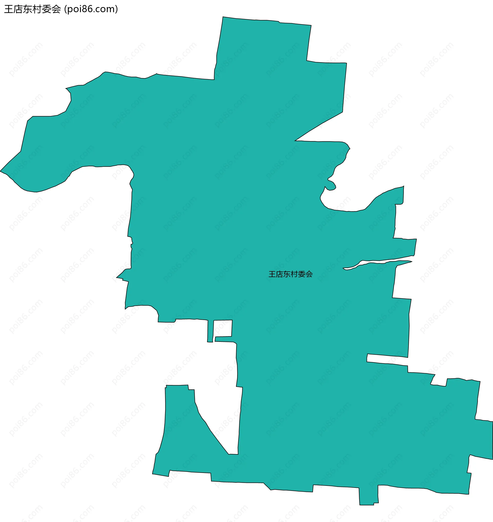 王店东村委会边界地图