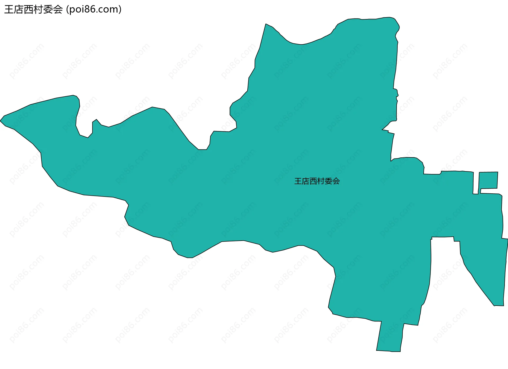王店西村委会边界地图