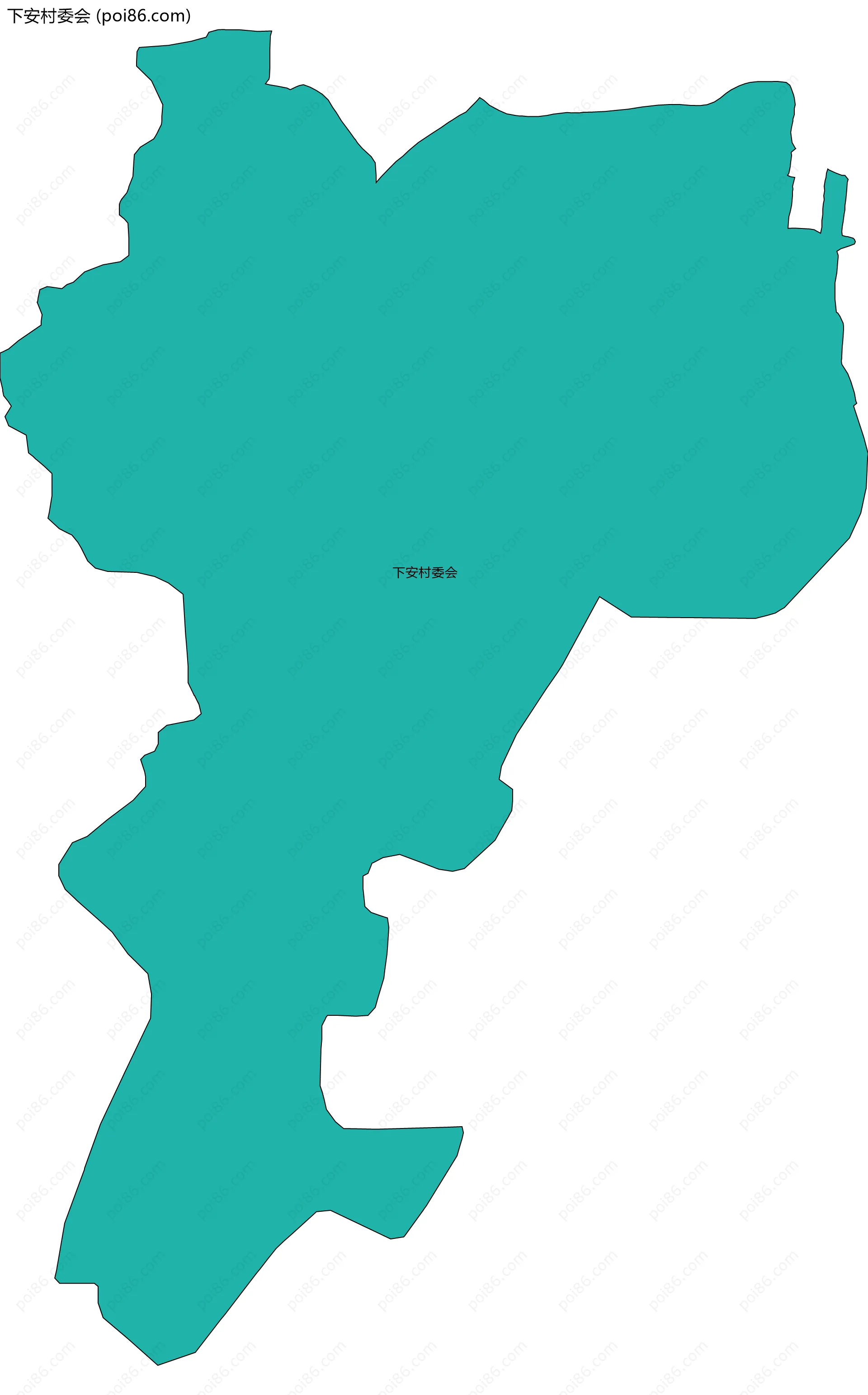 下安村委会边界地图